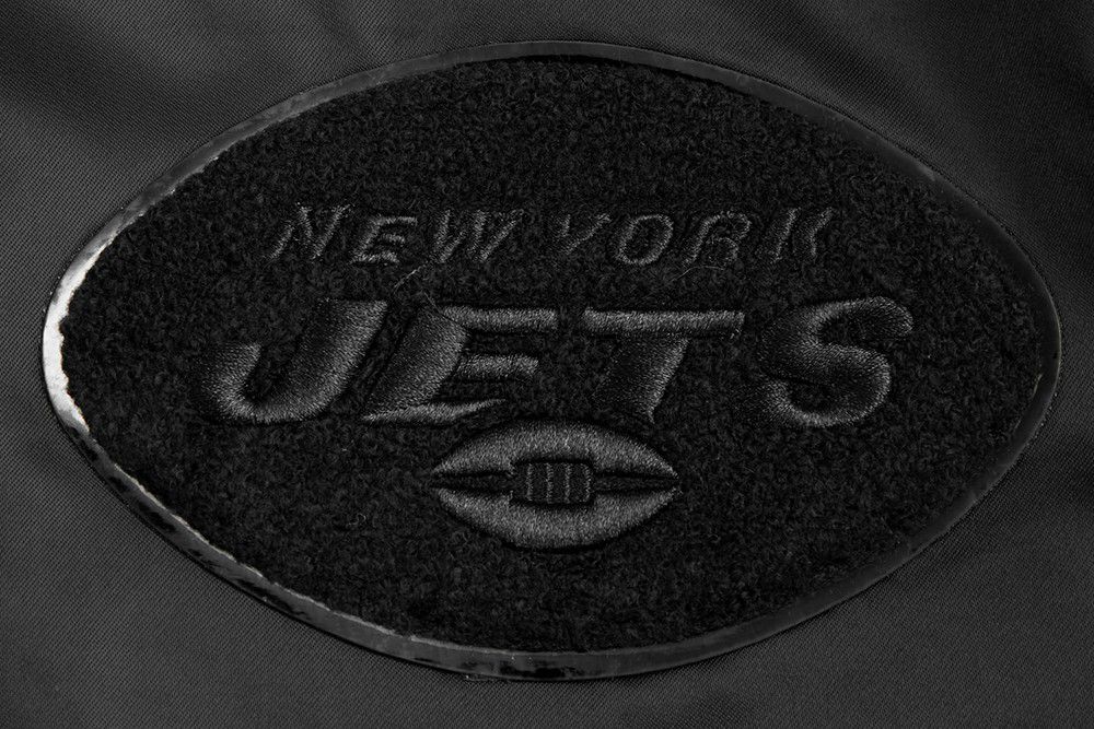 Pro Standard Men's New York Jets Black Triple Satin Full-Zip Jacket product image