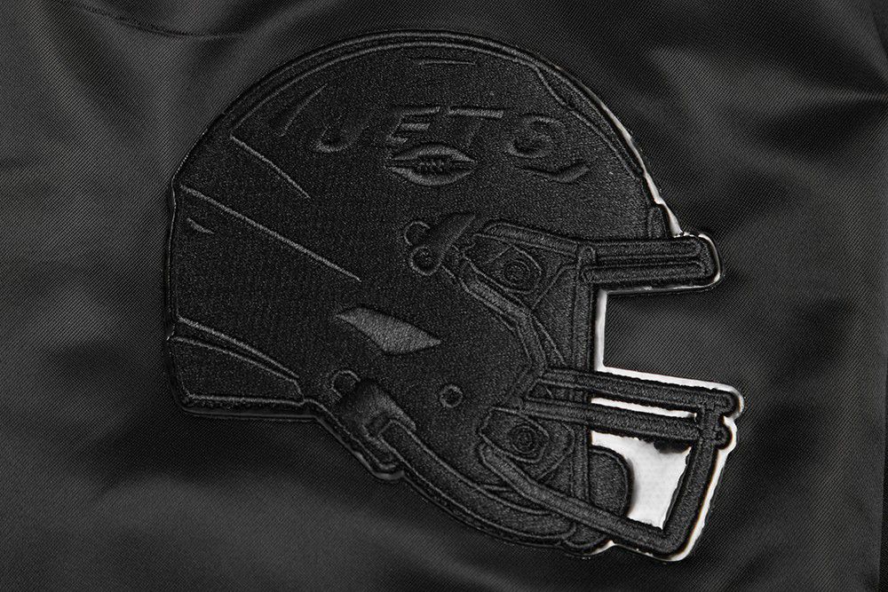 Pro Standard Men's New York Jets Black Triple Satin Full-Zip Jacket product image