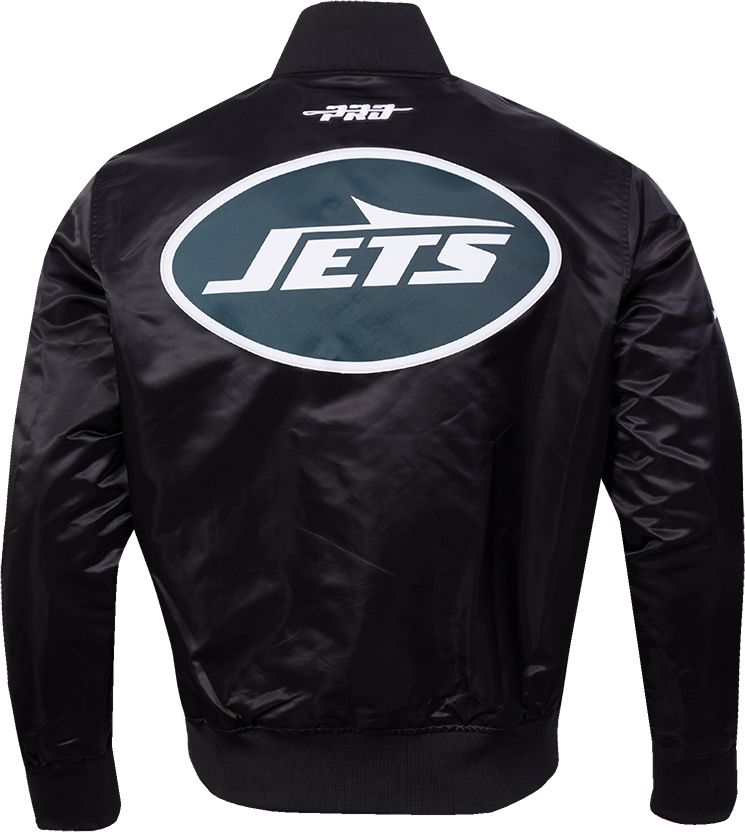 Pro Standard Men's New York Jets Black Logo Satin Jacket product image