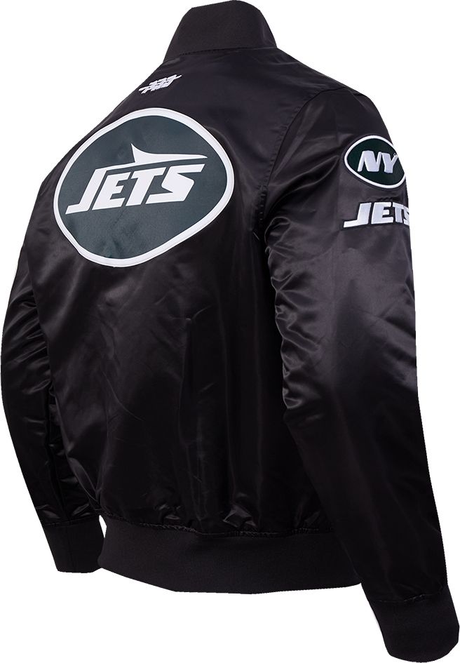 Pro Standard Men's New York Jets Black Logo Satin Jacket product image
