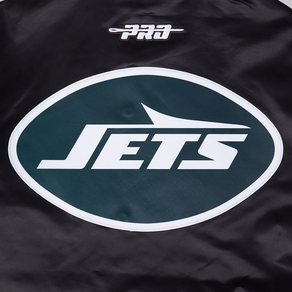 Pro Standard Men's New York Jets Black Logo Satin Jacket product image