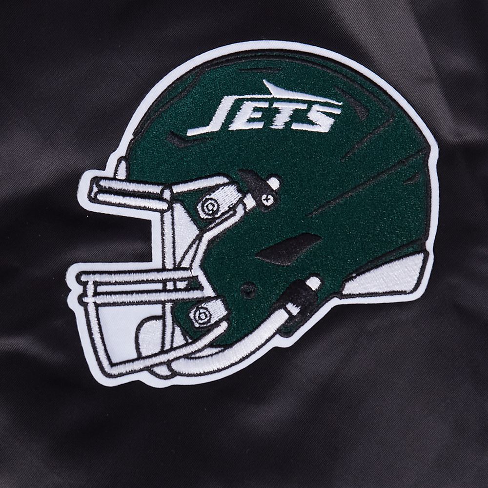 Pro Standard Men's New York Jets Black Logo Satin Jacket product image