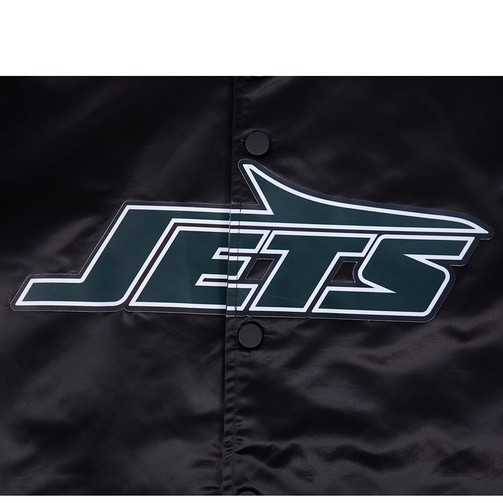 Pro Standard Men's New York Jets Black Logo Satin Jacket product image
