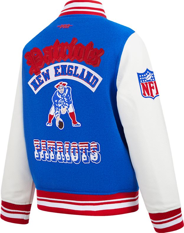 Pro Standard Boys' New England Patriots Royal Best Of Varsity Jacket product image