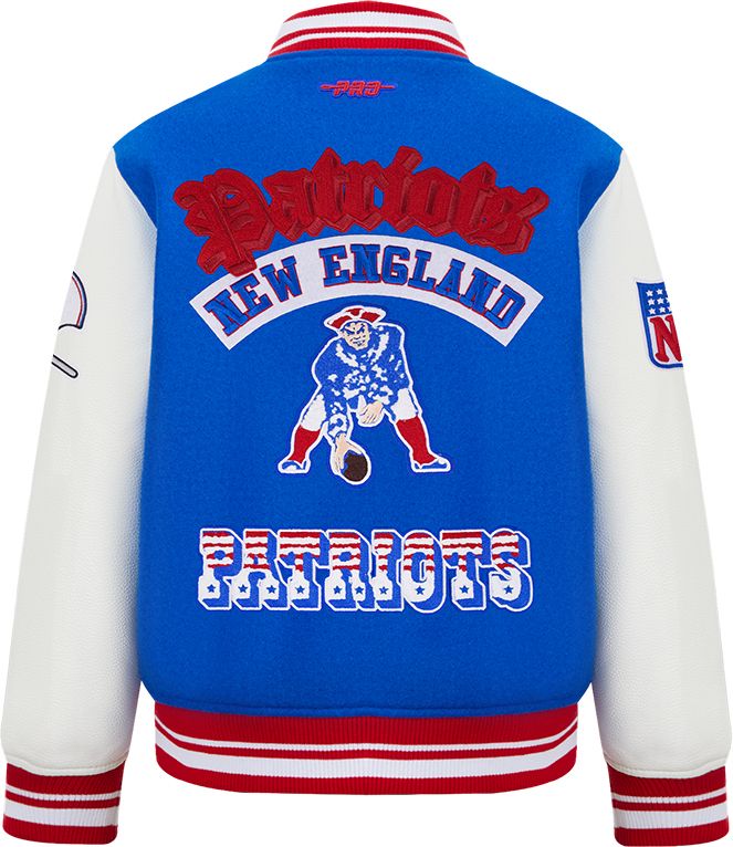 Pro Standard Boys' New England Patriots Royal Best Of Varsity Jacket product image