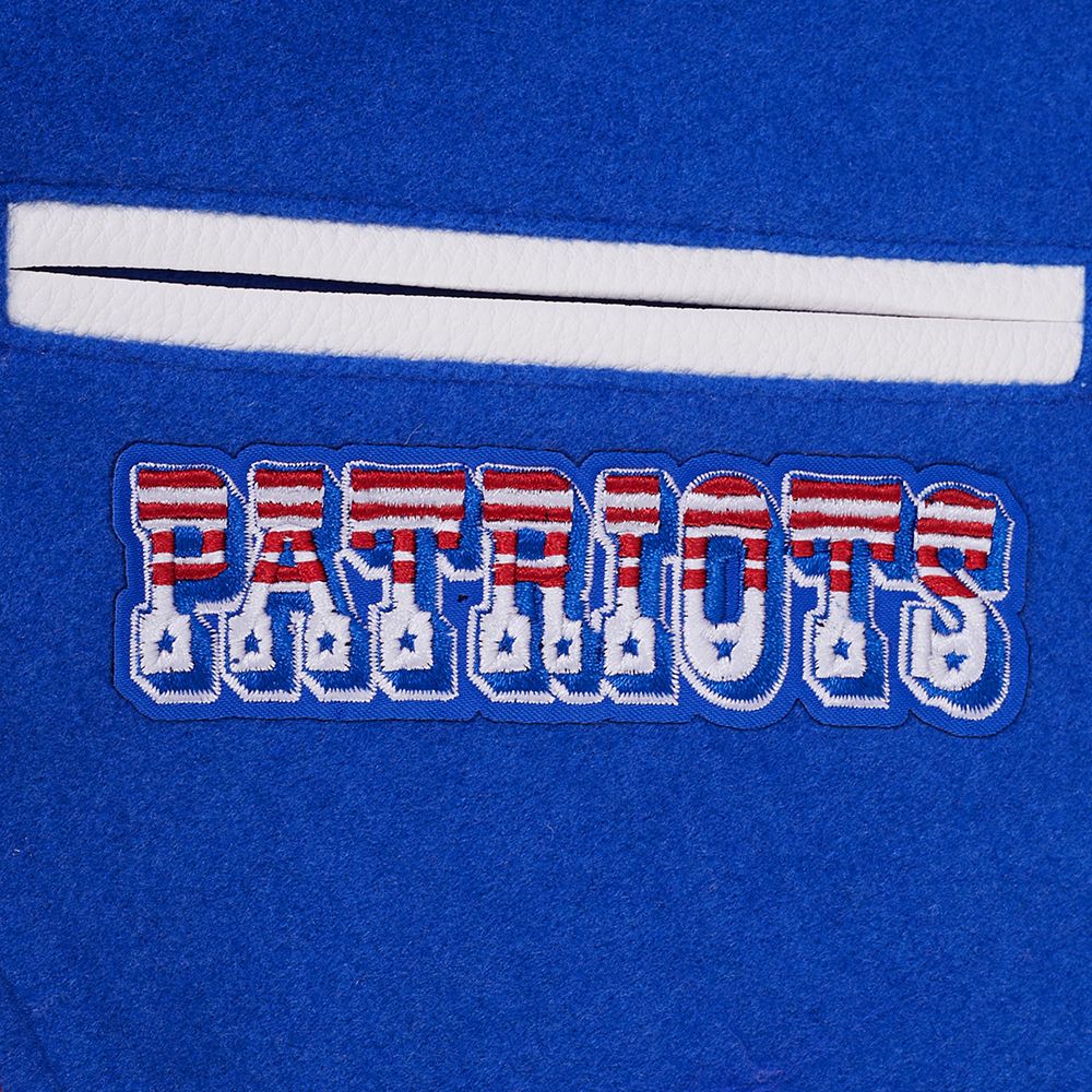 Pro Standard Boys' New England Patriots Royal Best Of Varsity Jacket product image