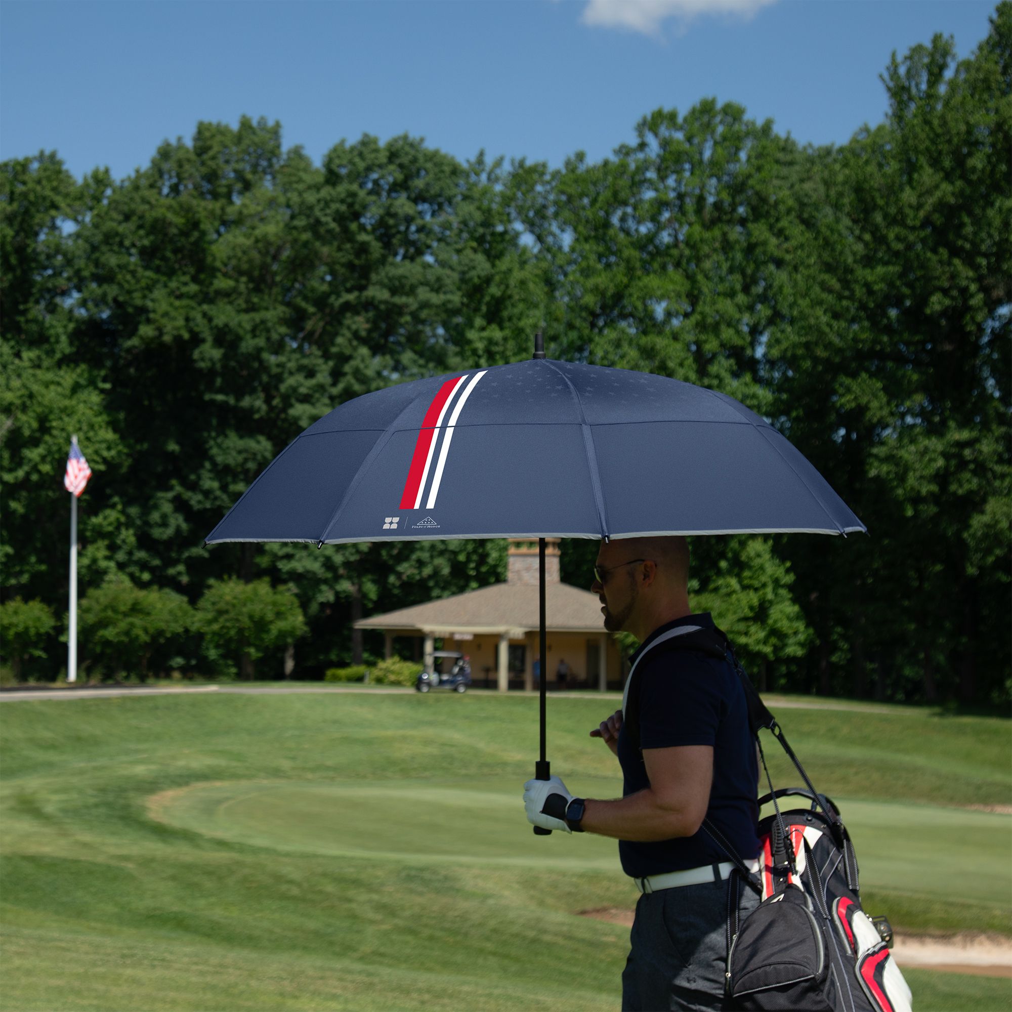 Weatherman Folds of Honor 66" Canopy Golf Umbrella product image