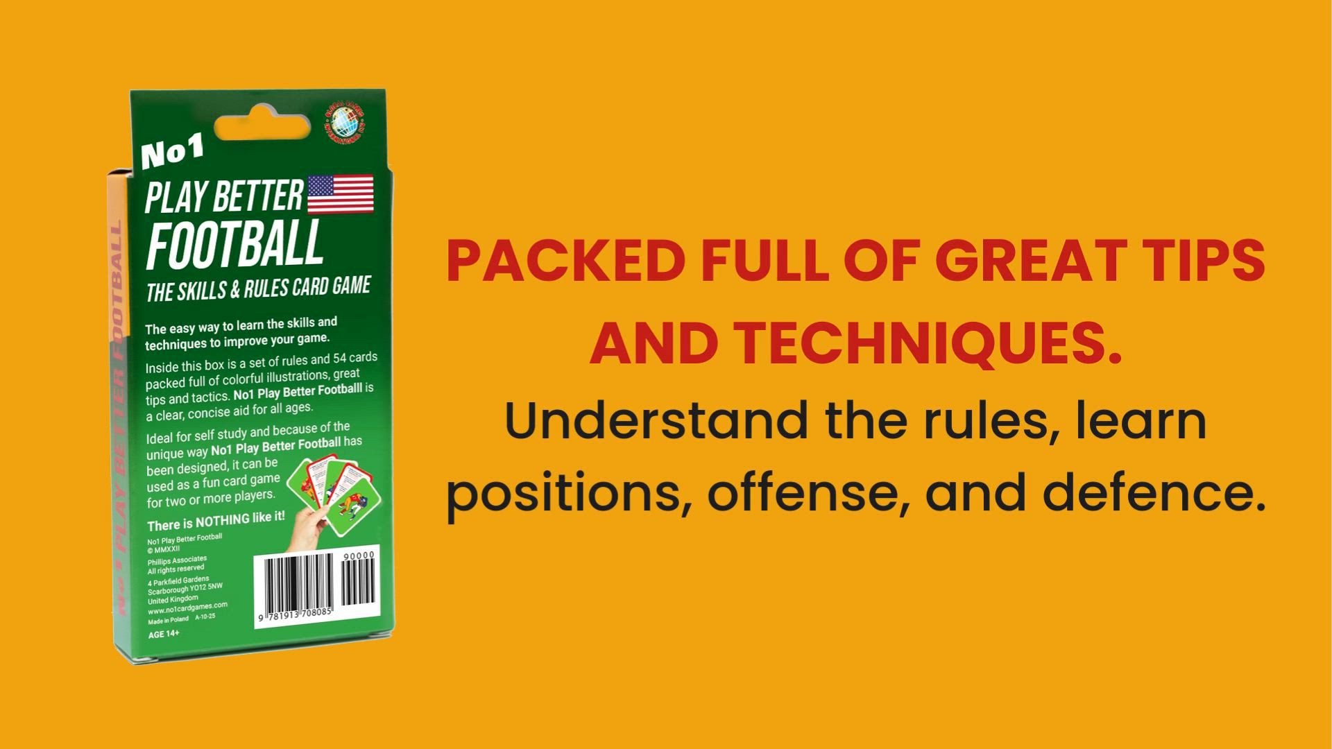 No1 Play Better Football Card Game product