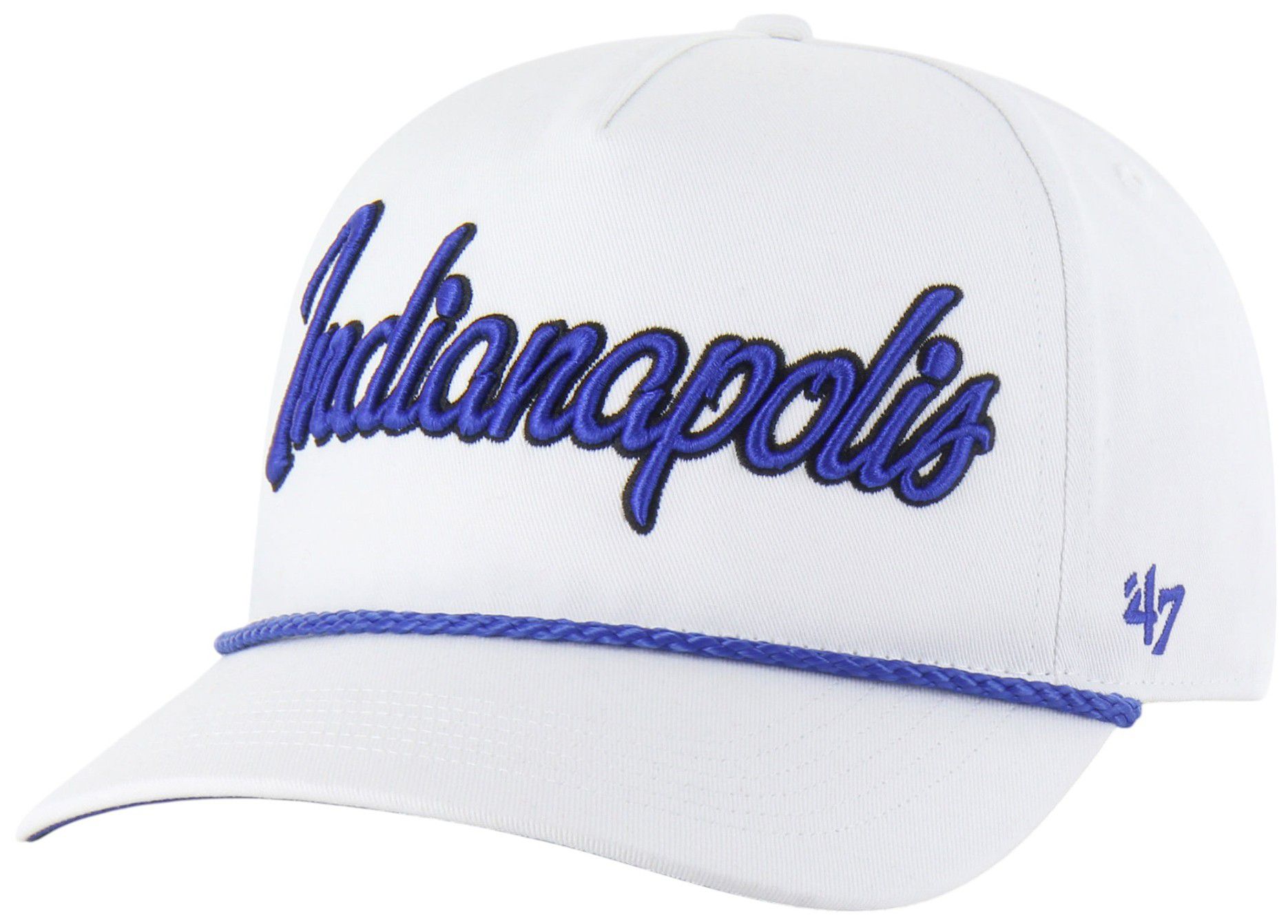 '47 Adult Indianapolis Colts White Overhand Hitch Adjustable Hat product image