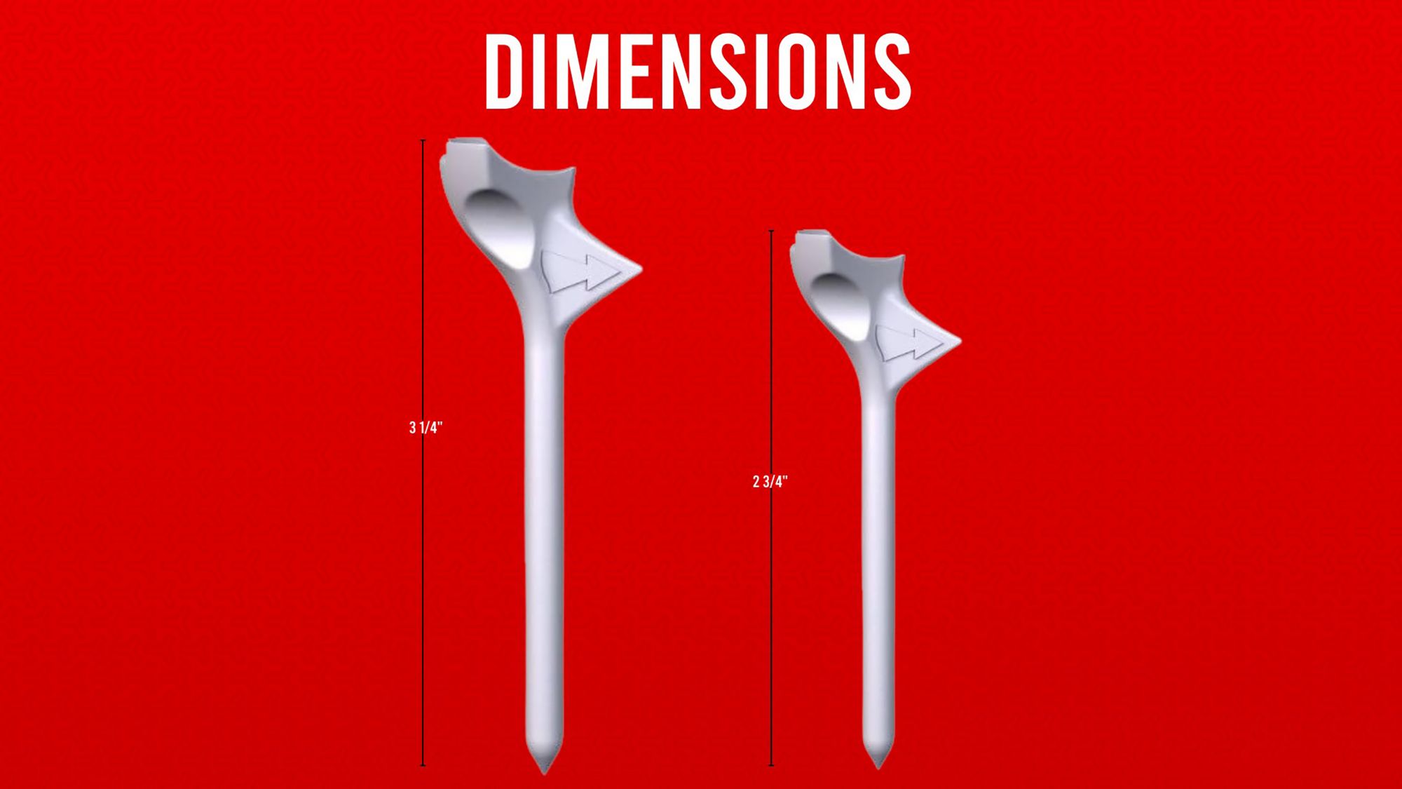 FlightPath 3.25" Golf Tees - 4 Pack product image