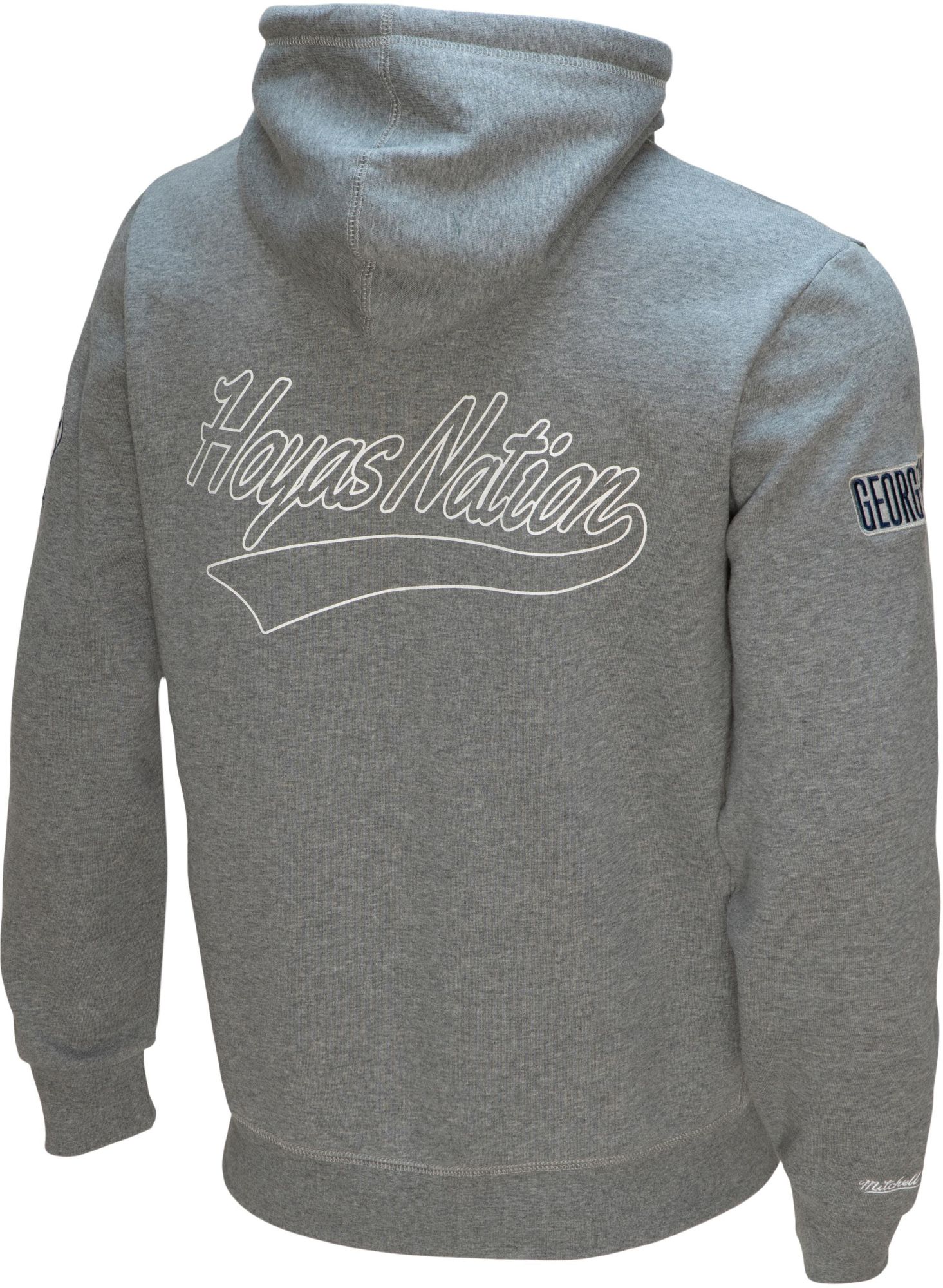 Mitchell & Ness Men's Georgetown Hoyas Grey Champ City Fleece Hoodie product image