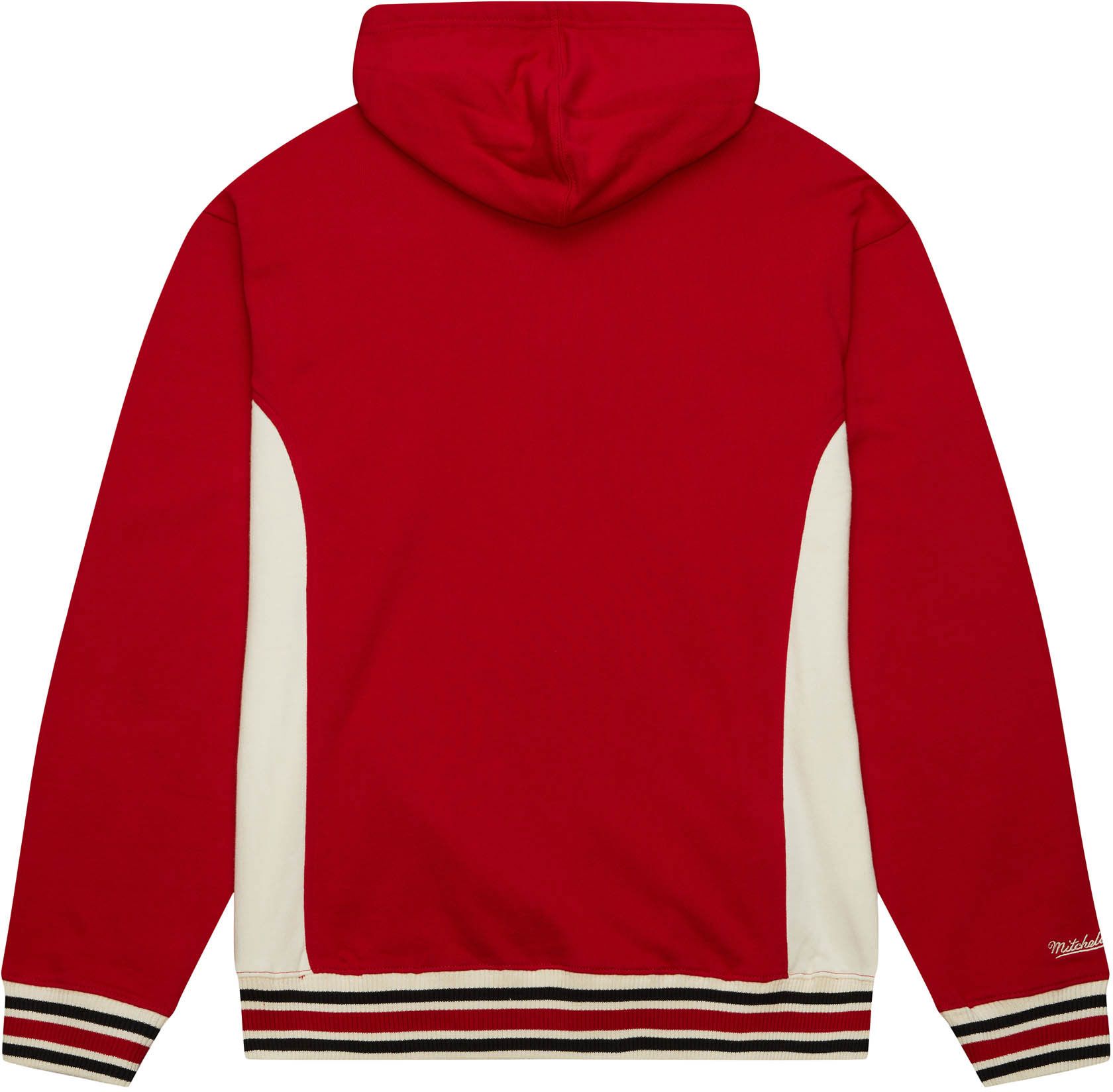 Mitchell and Ness Men's Chicago Bulls Scarlet French Terry Hoodie