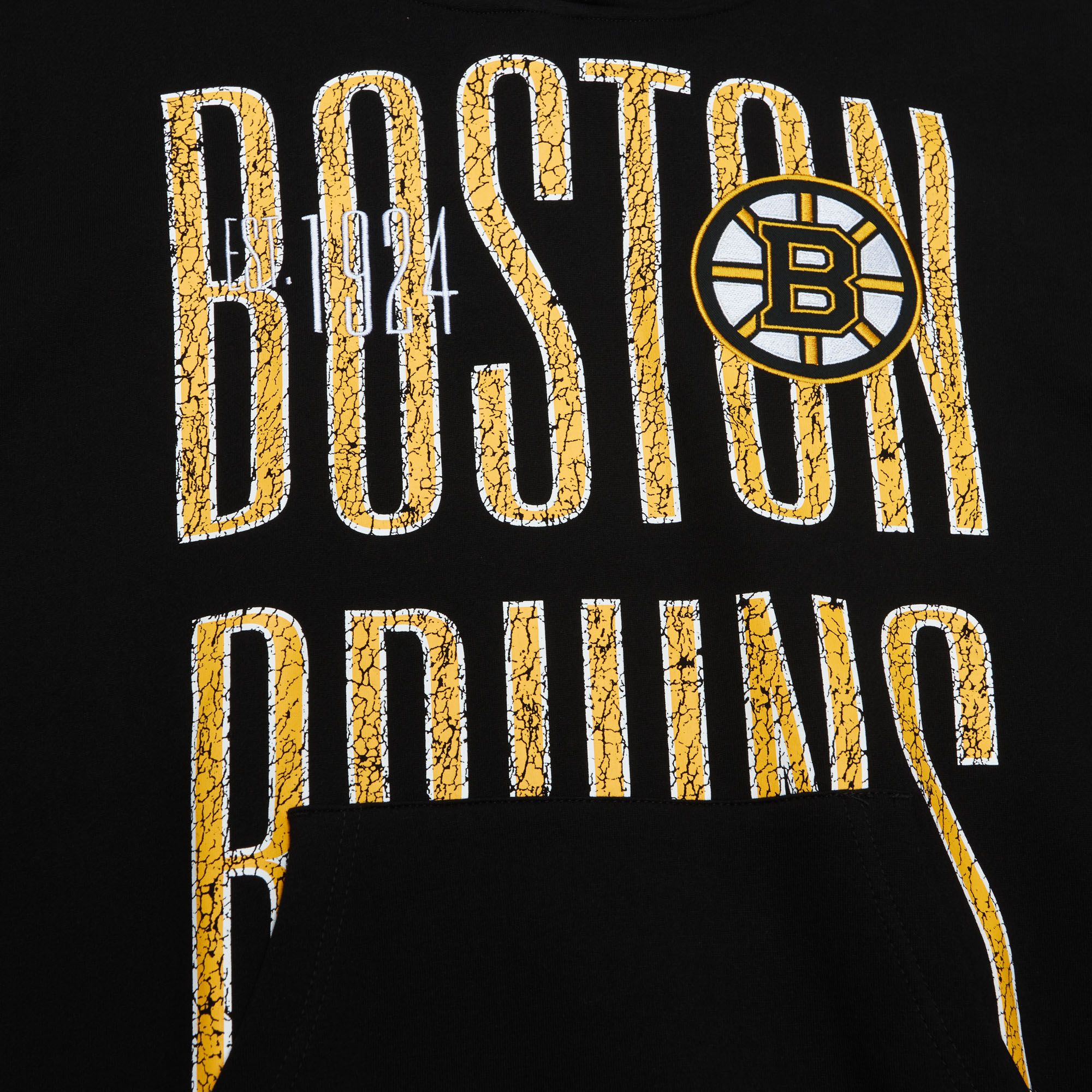 Mitchell & Ness Boston Bruins Team OG Black Pullover Hoodie