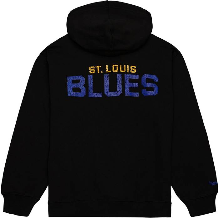 Mitchell and Ness St Louis Blues Mens Black LOGO Fashion Hood