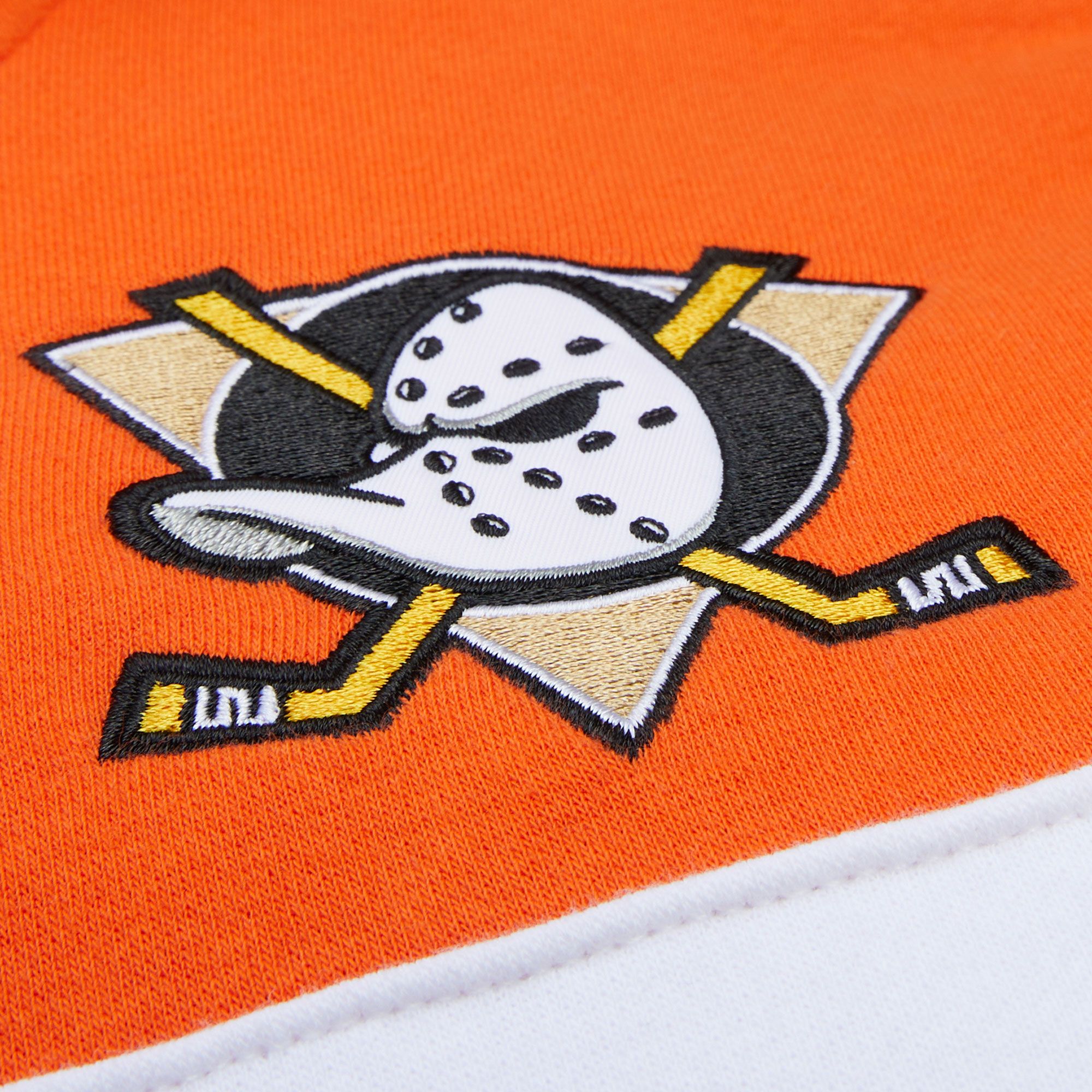 Mitchell & Ness Men's Anaheim Ducks Black Head Coach Pullover Hoodie product image
