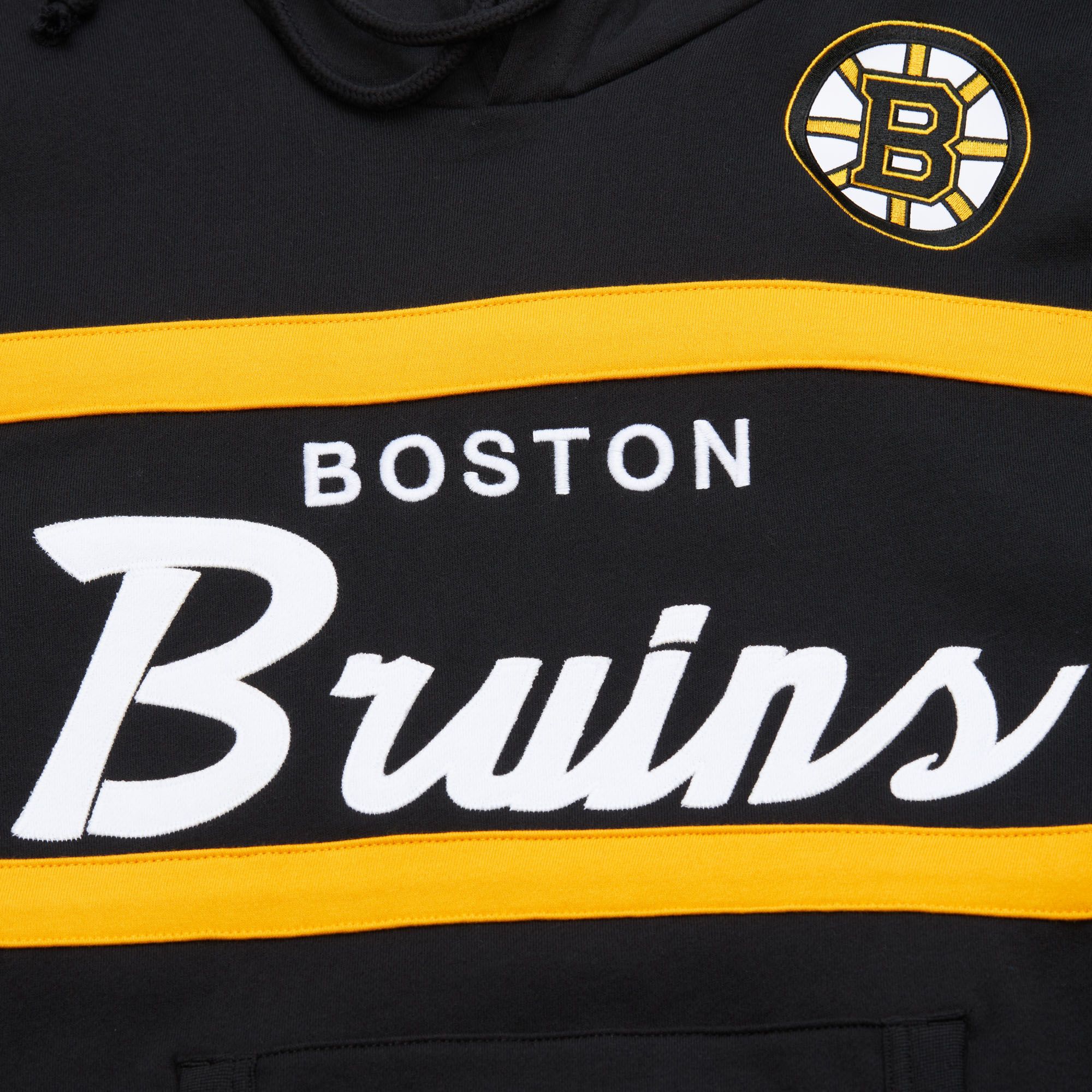 Mitchell & Ness Adult Boston Bruins Head Coach Black Pullover Hoodie product image