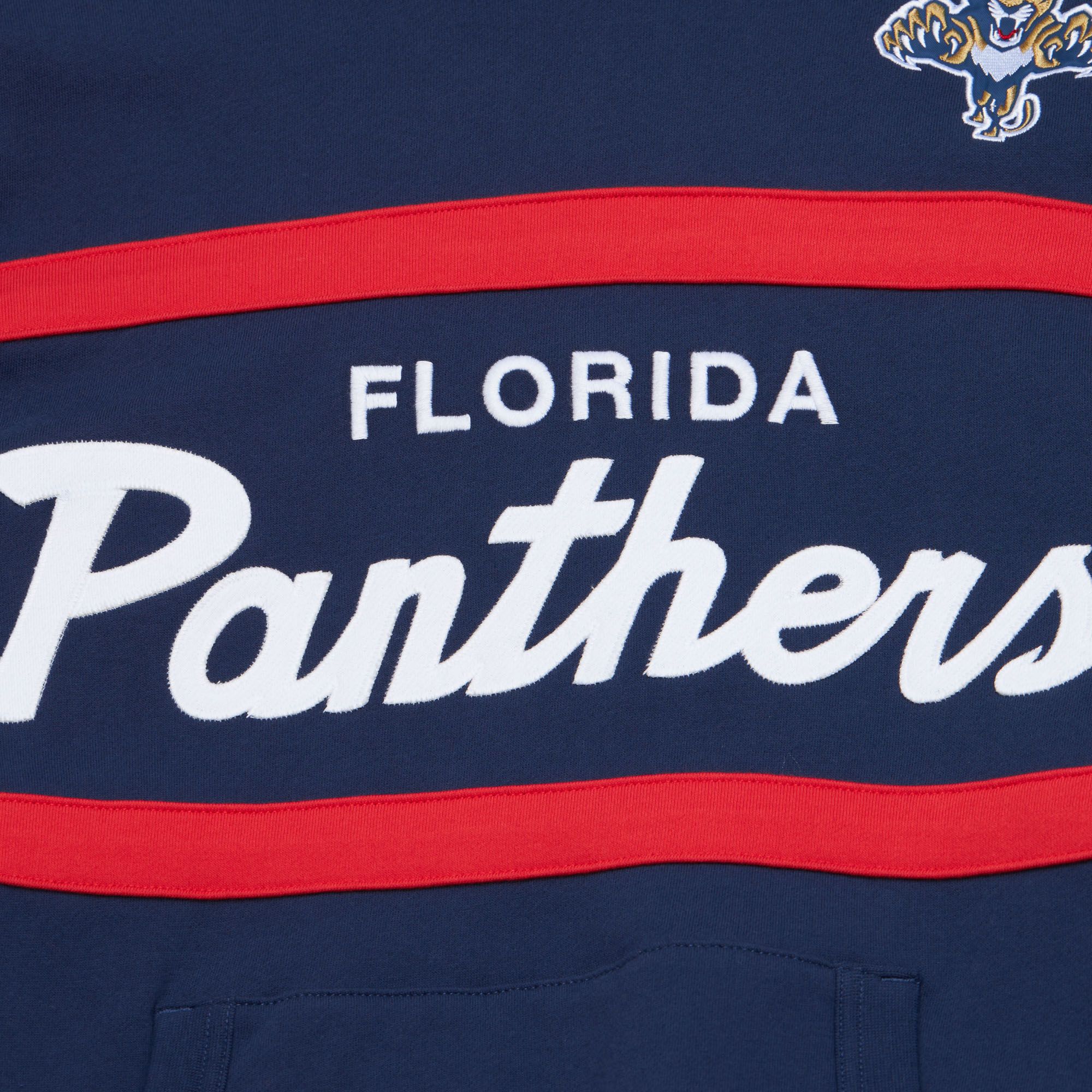 Mitchell & Ness Men's Florida Panthers Navy Head Coach Pullover Hoodie product image