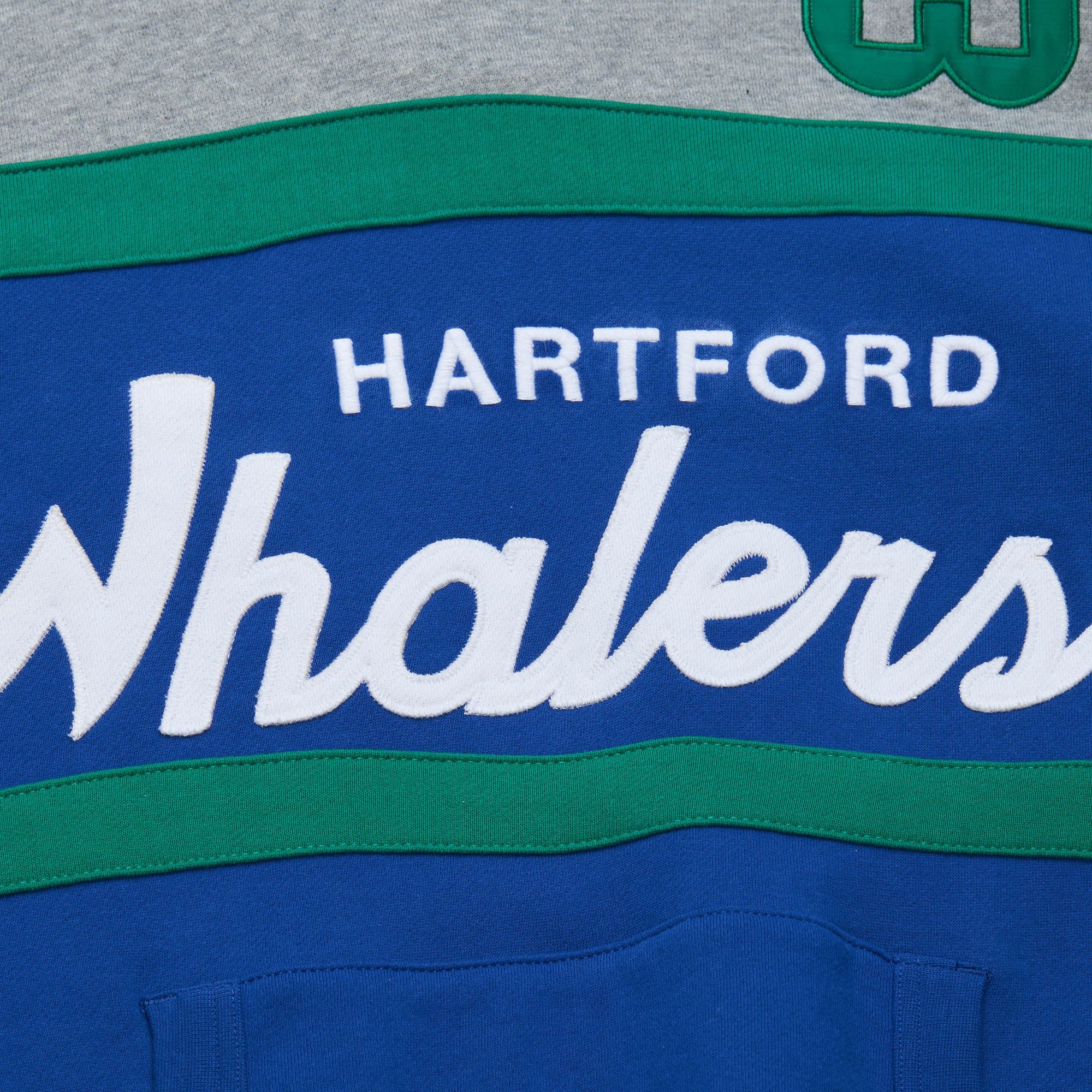 Mitchell & Ness Men's Hartford Whalers Blue Head Coach Pullover Hoodie product image