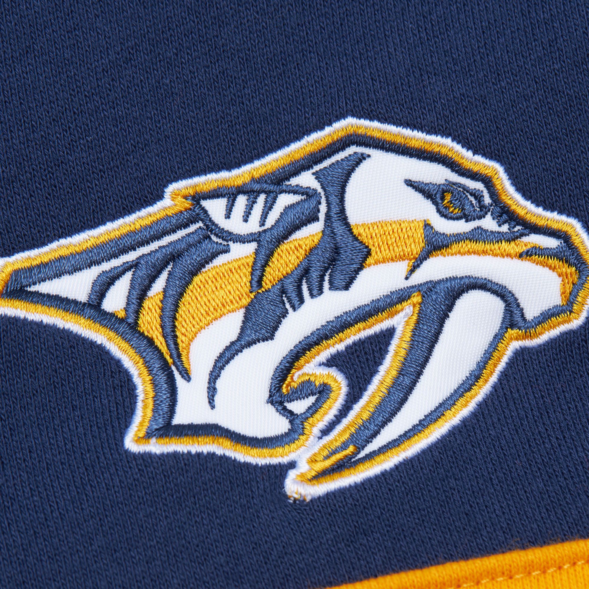 Mitchell & Ness Men's Nashville Predators Navy Head Coach Pullover Hoodie product image