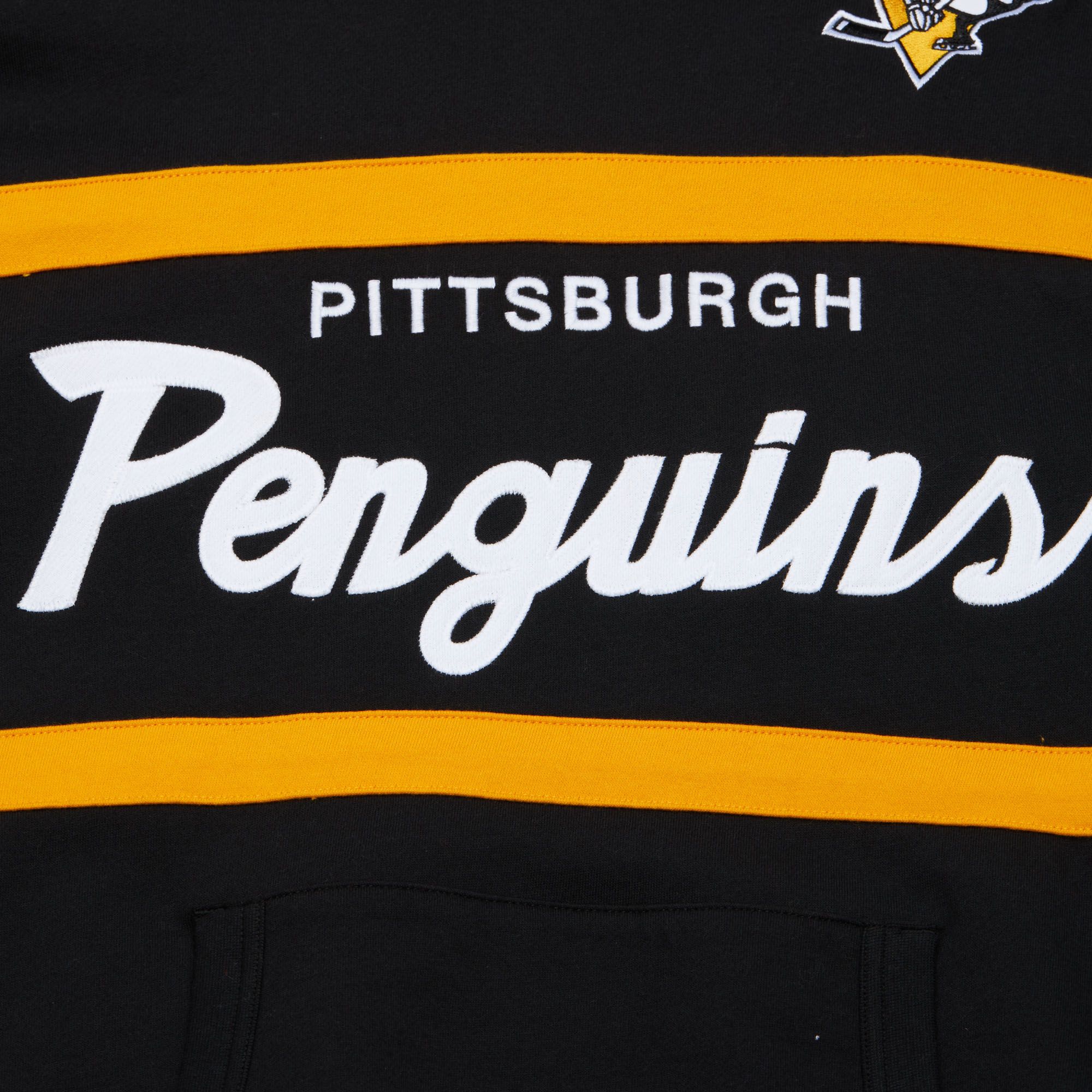 Mitchell & Ness Men's Pittsburgh Penguins Black Head Coach Pullover Hoodie product image