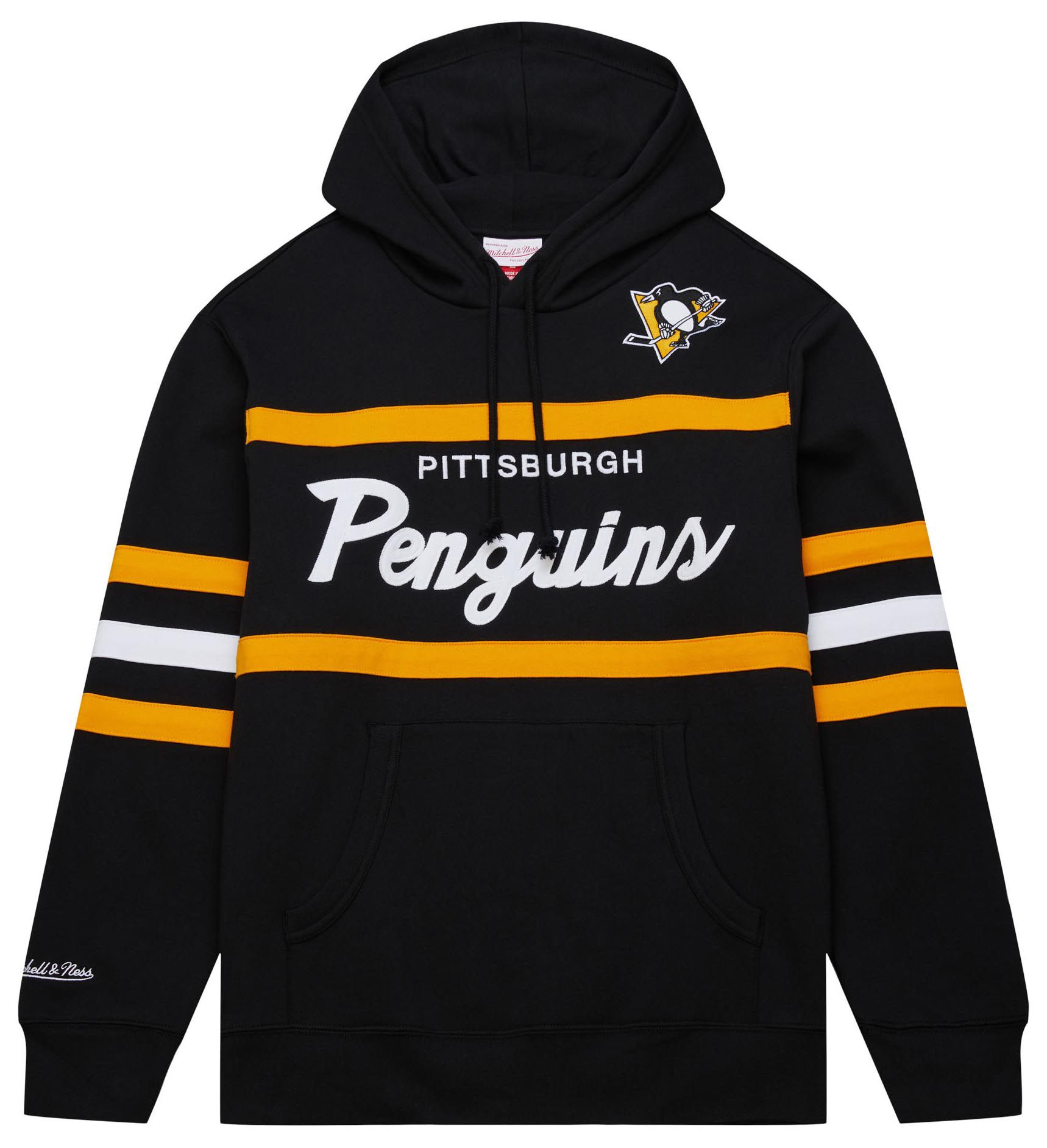 Mitchell & Ness Men's Pittsburgh Penguins Black Head Coach Pullover Hoodie product image