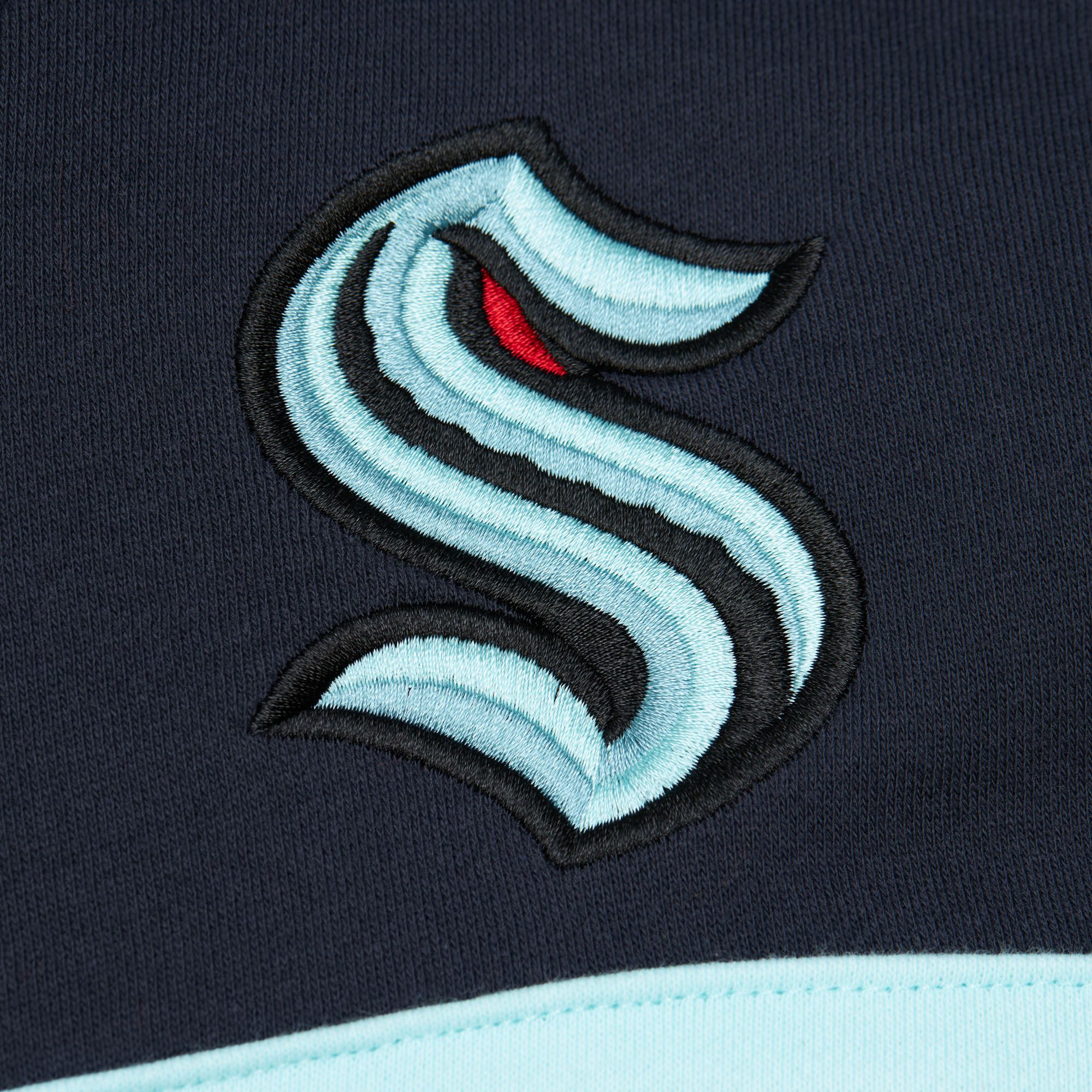 Mitchell & Ness Men's Seattle Kraken Navy Head Coach Pullover Hoodie product image