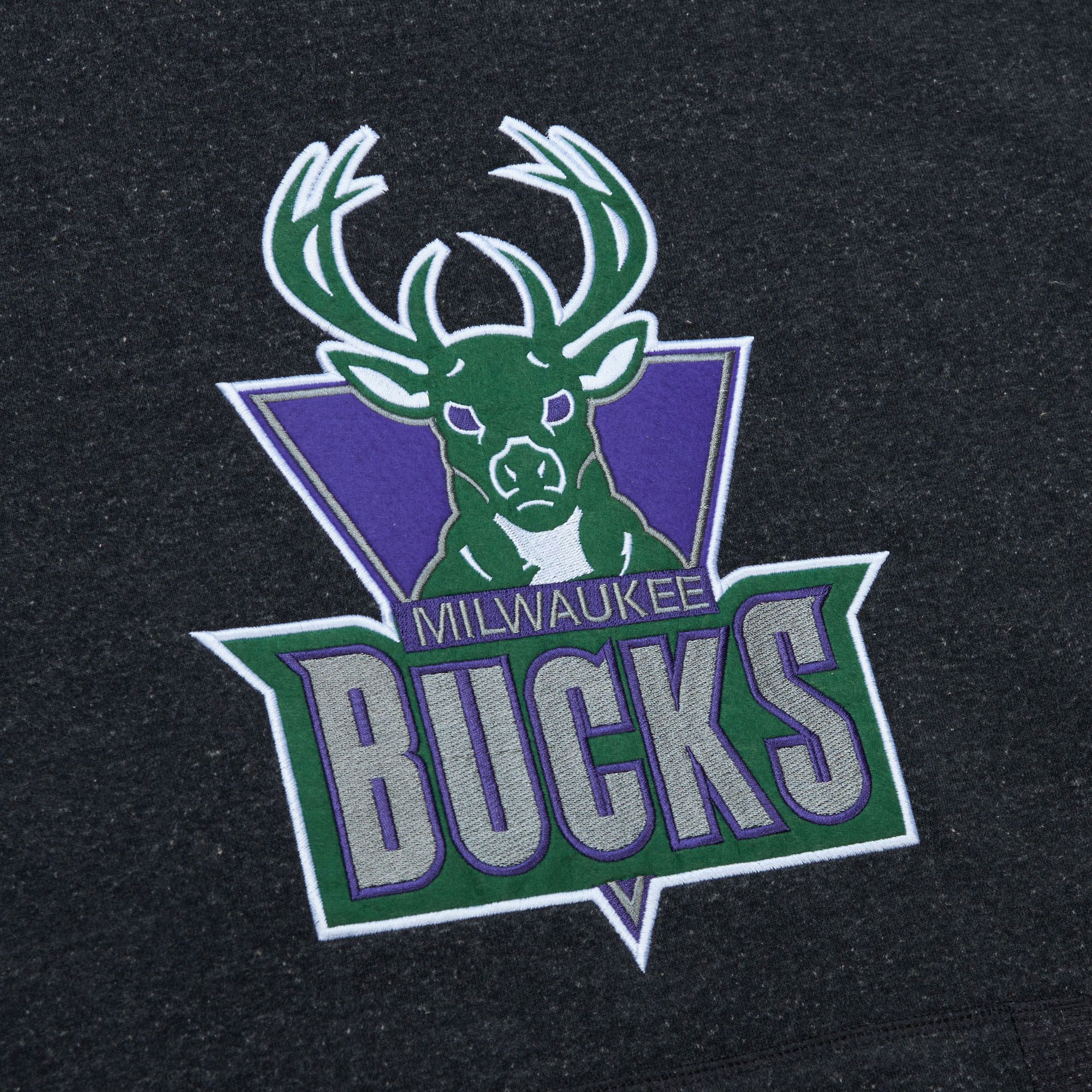 Mitchell & Ness Men's Milwaukee Bucks Green Snow Wash Hoodie product image