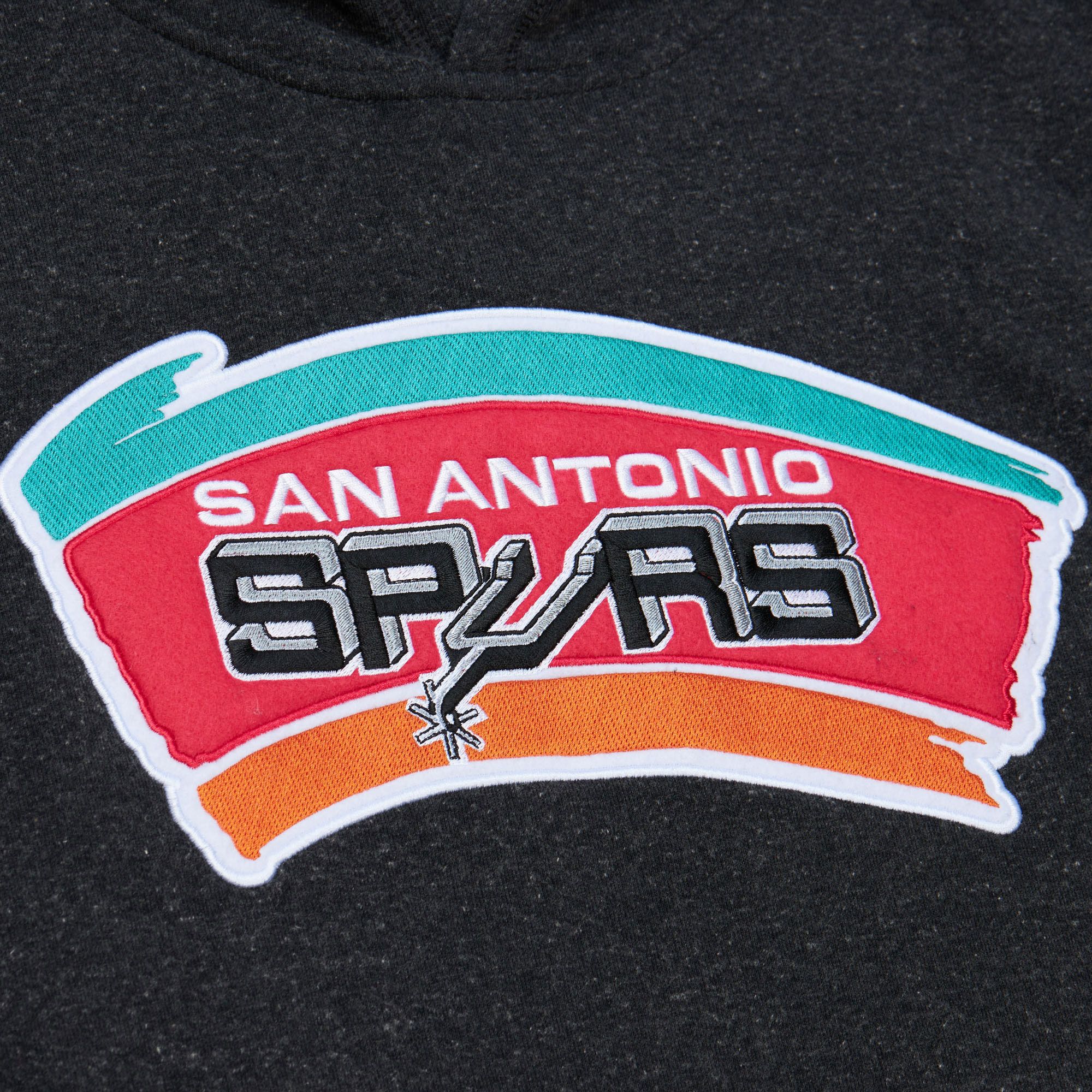 Mitchell & Ness Men's San Antonio Spurs Black Snow Wash Hoodie product image