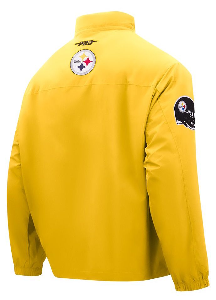 Pro Standard Men's Pittsburgh Steelers Gold Pre Game 1/4 Zip Wind Jacket product image