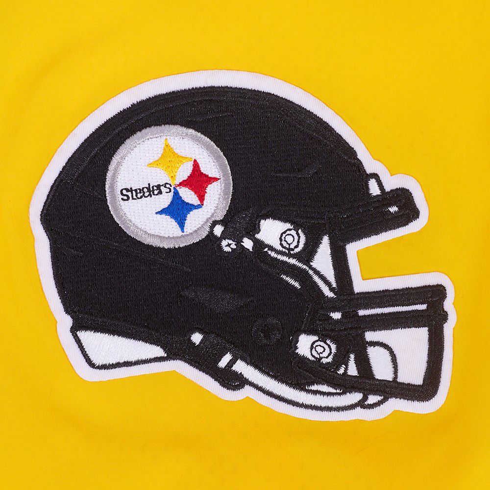Pro Standard Men's Pittsburgh Steelers Gold Pre Game 1/4 Zip Wind Jacket product image