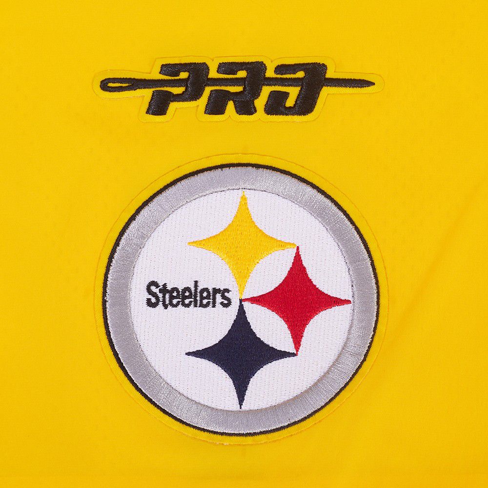Pro Standard Men's Pittsburgh Steelers Gold Pre Game 1/4 Zip Wind Jacket product image