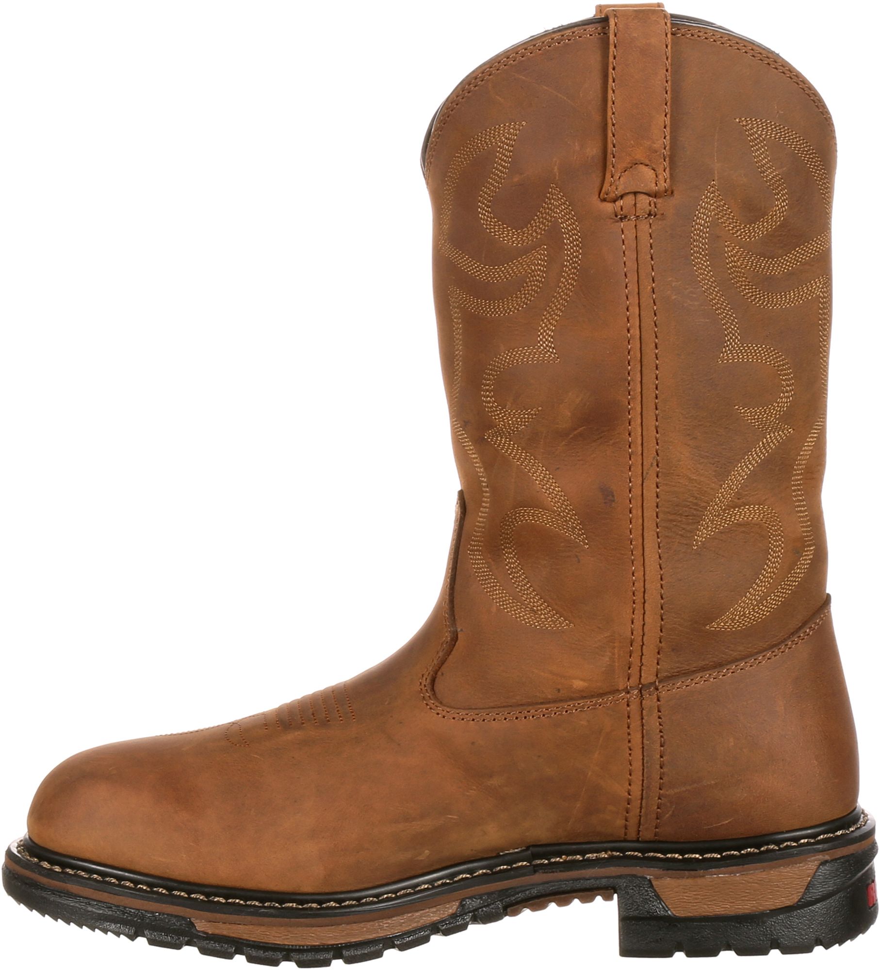 Rocky Men's Original Ride Branson Roper 11” Waterproof Western Work Boots