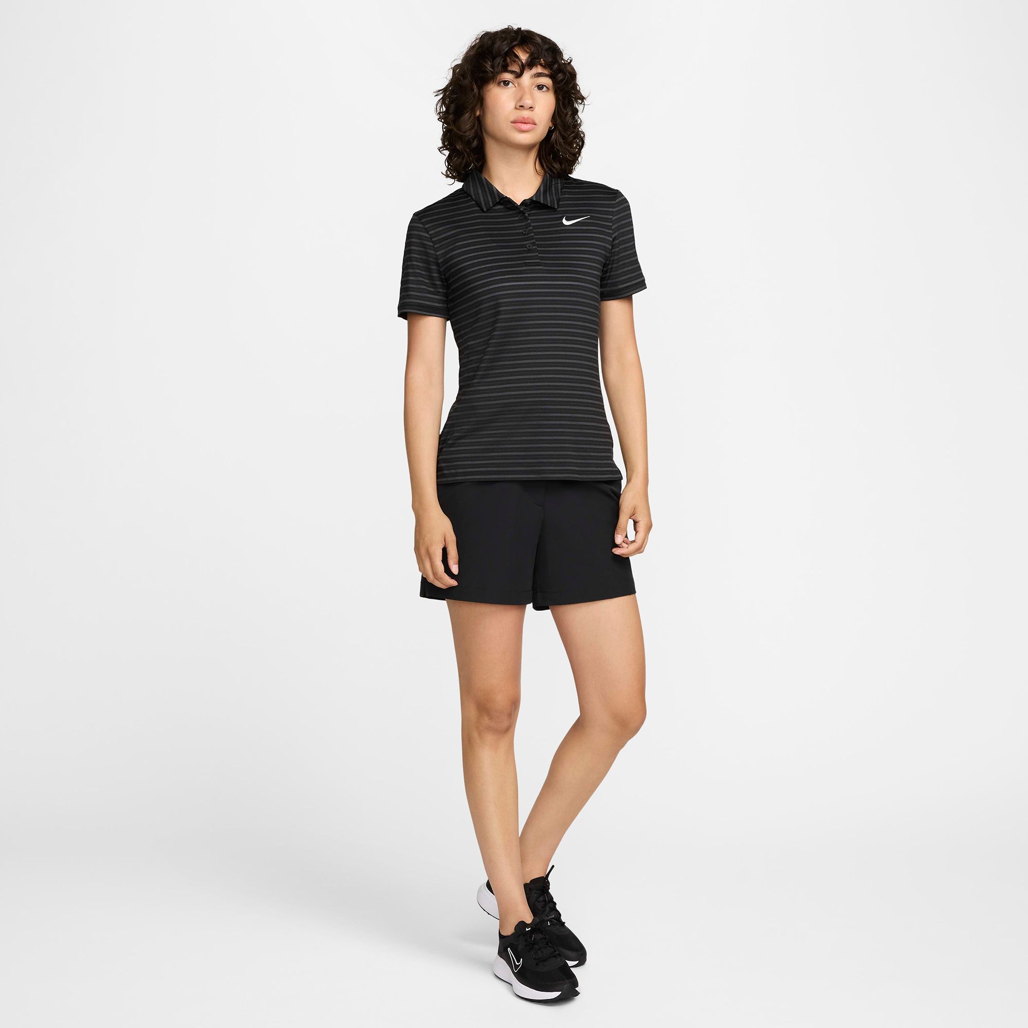 Nike Women's Short Sleeve Dri-FIT Victory Striped Golf Polo product image