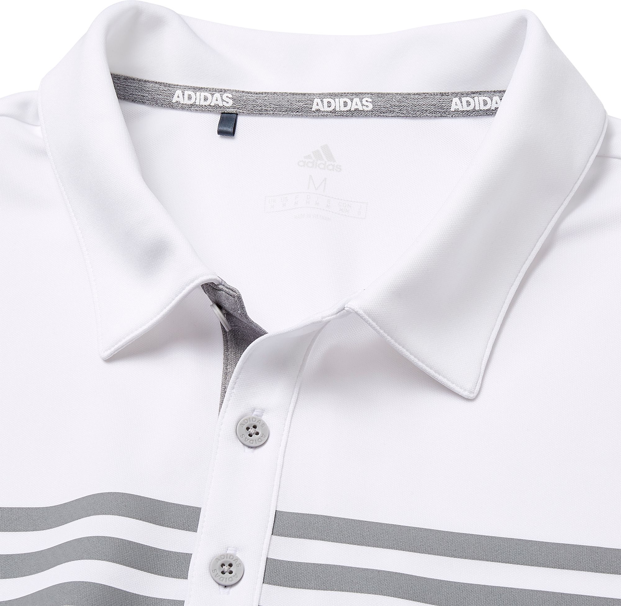 adidas men's drive heather block golf polo