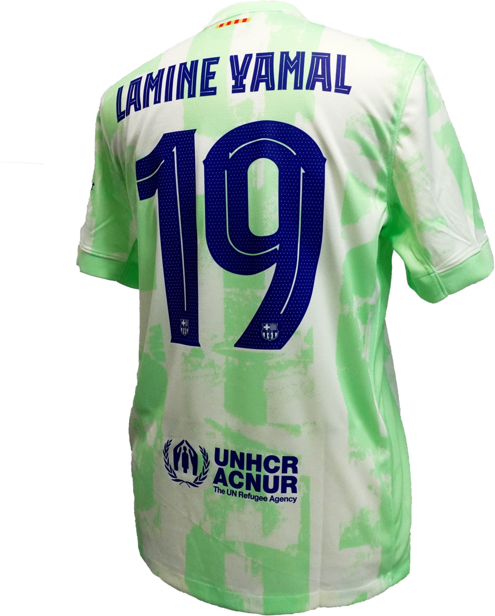Nike Adult FC Barcelona Lamine Yamal #19 Yellow Third Replica Jersey product image