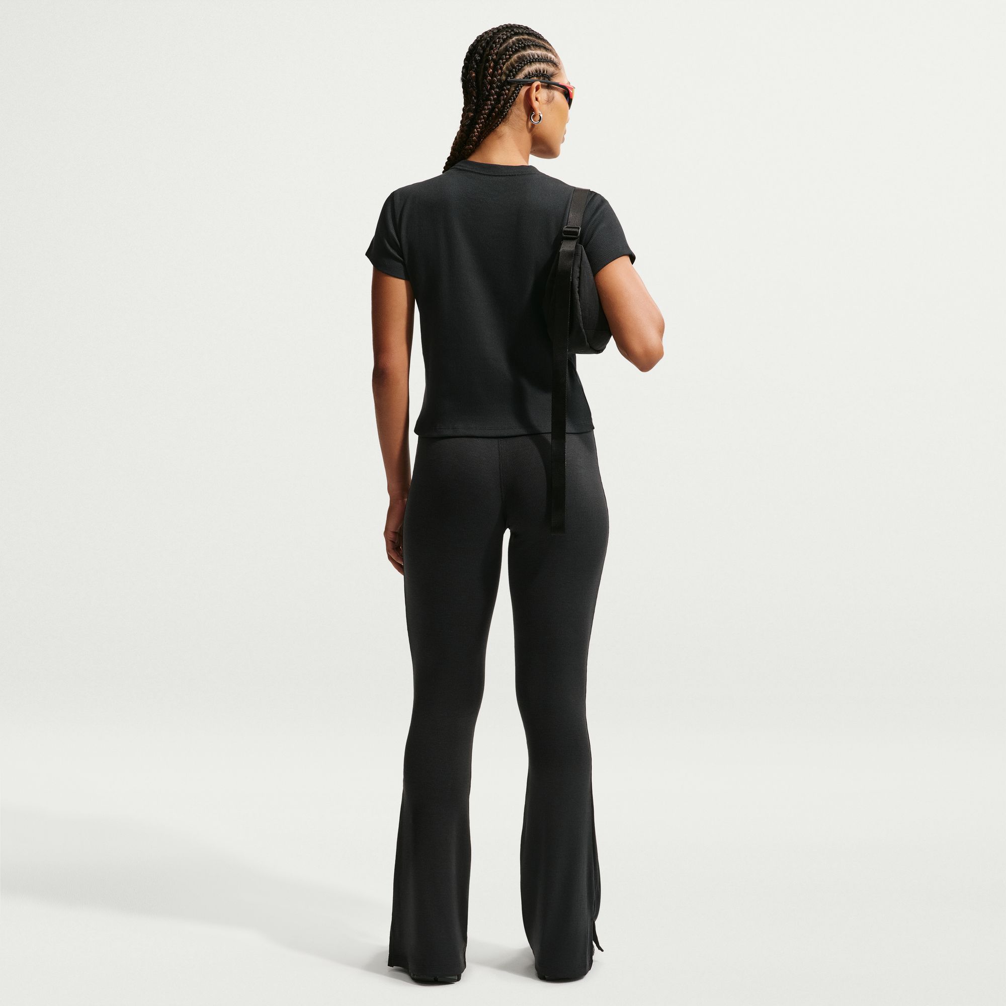 Nike Women's Sportswear Chill Knit Mini-Ribbed Flared Leggings product image