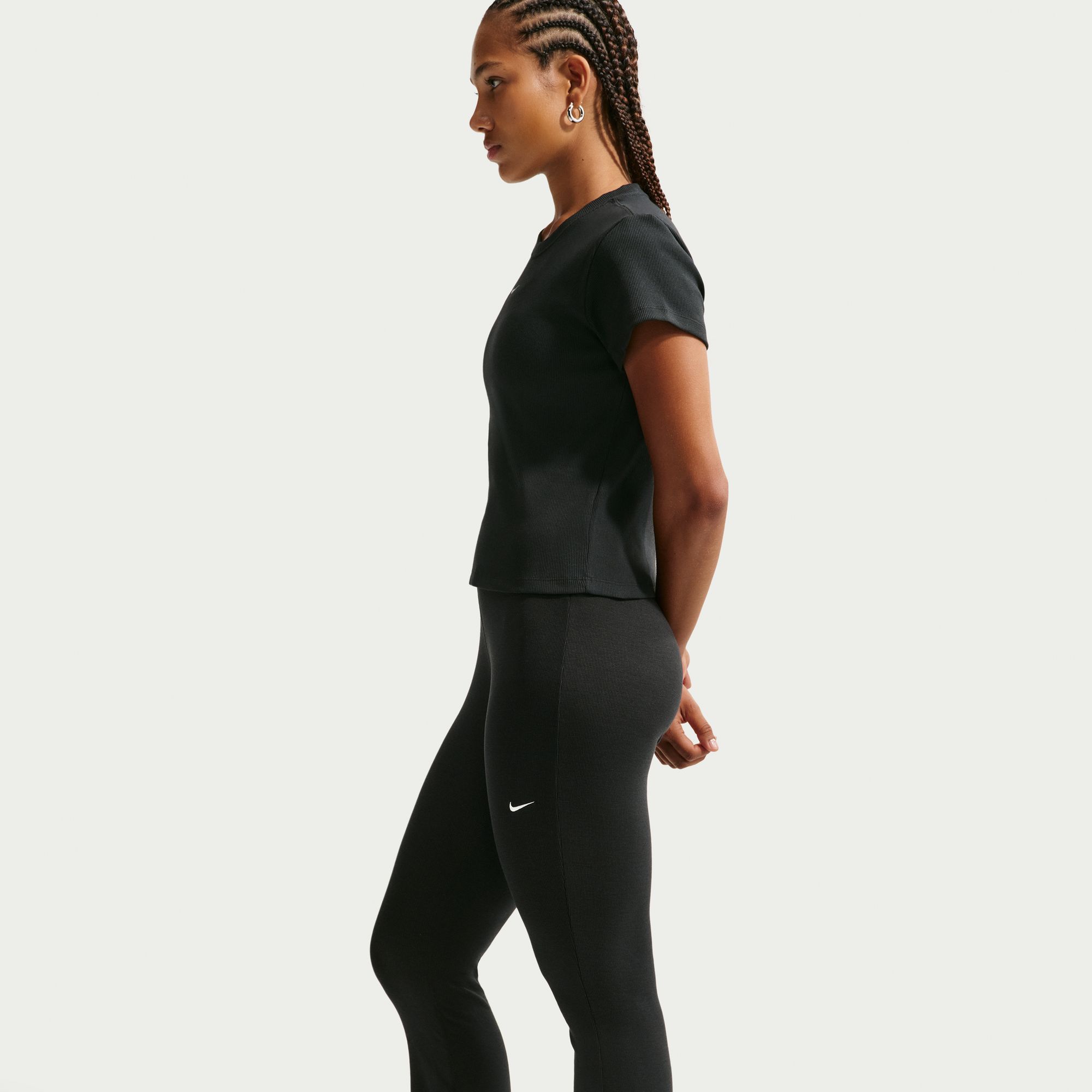 Nike Women's Sportswear Chill Knit Mini-Ribbed Flared Leggings product image
