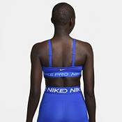 Buy Nike Blue Pro Indy Plunge Medium Support Padded Sports Bra