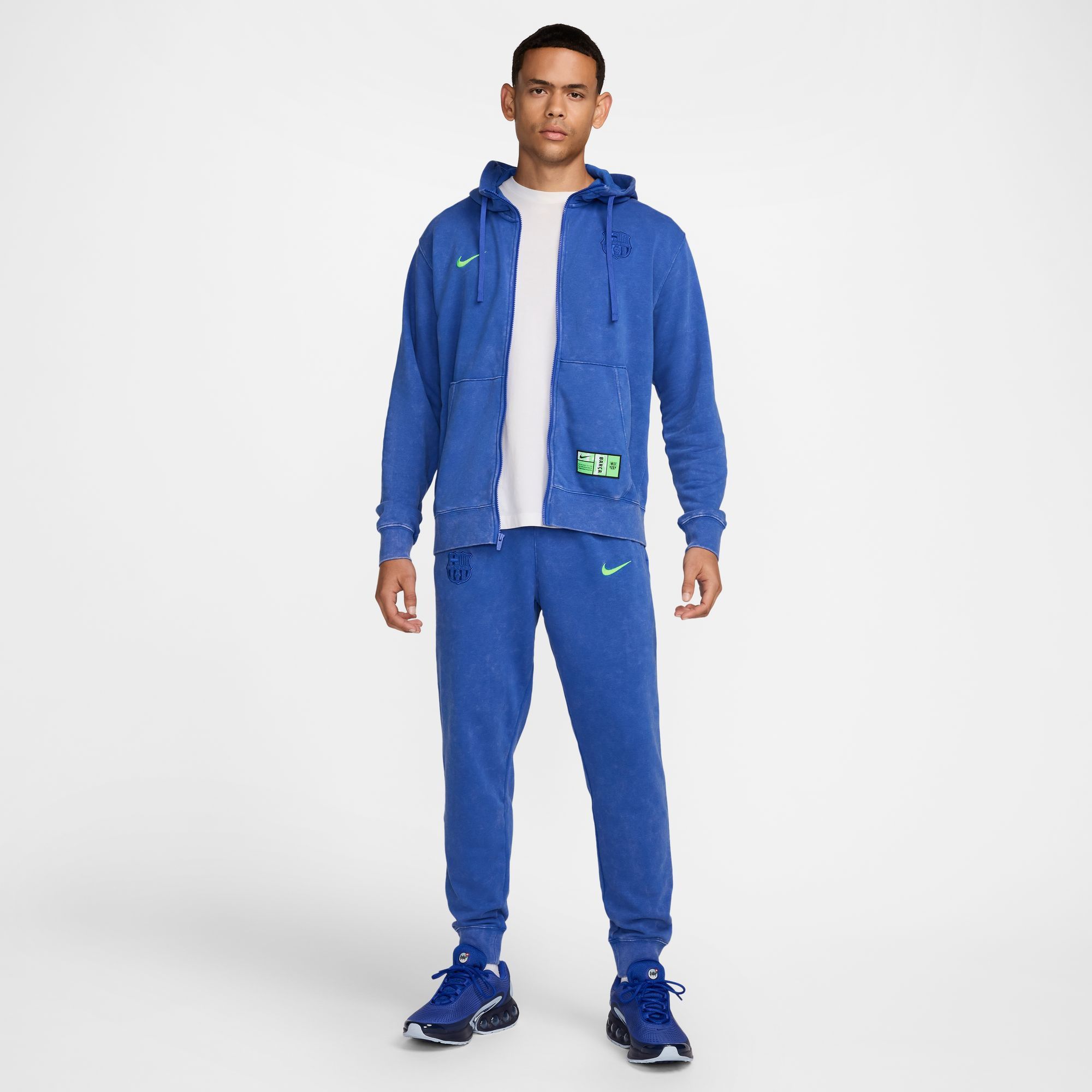 Nike Men's FC Barcelona 2024 Blue Full-Zip Hoodie product image
