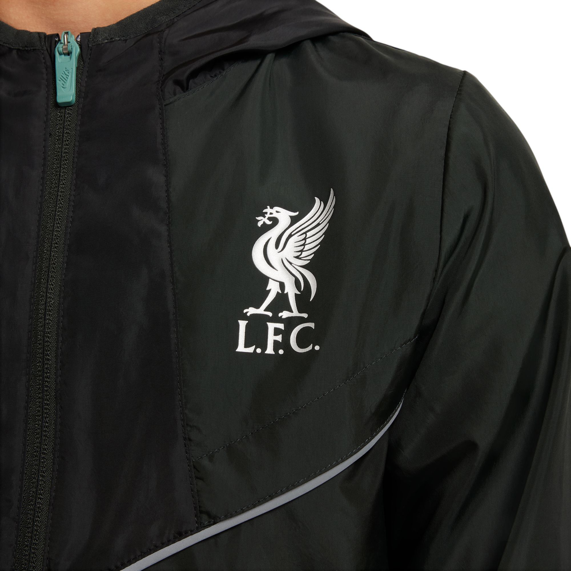 Nike Youth Liverpool FC 2024 Green Anorak Quarter-Zip Jacket product image