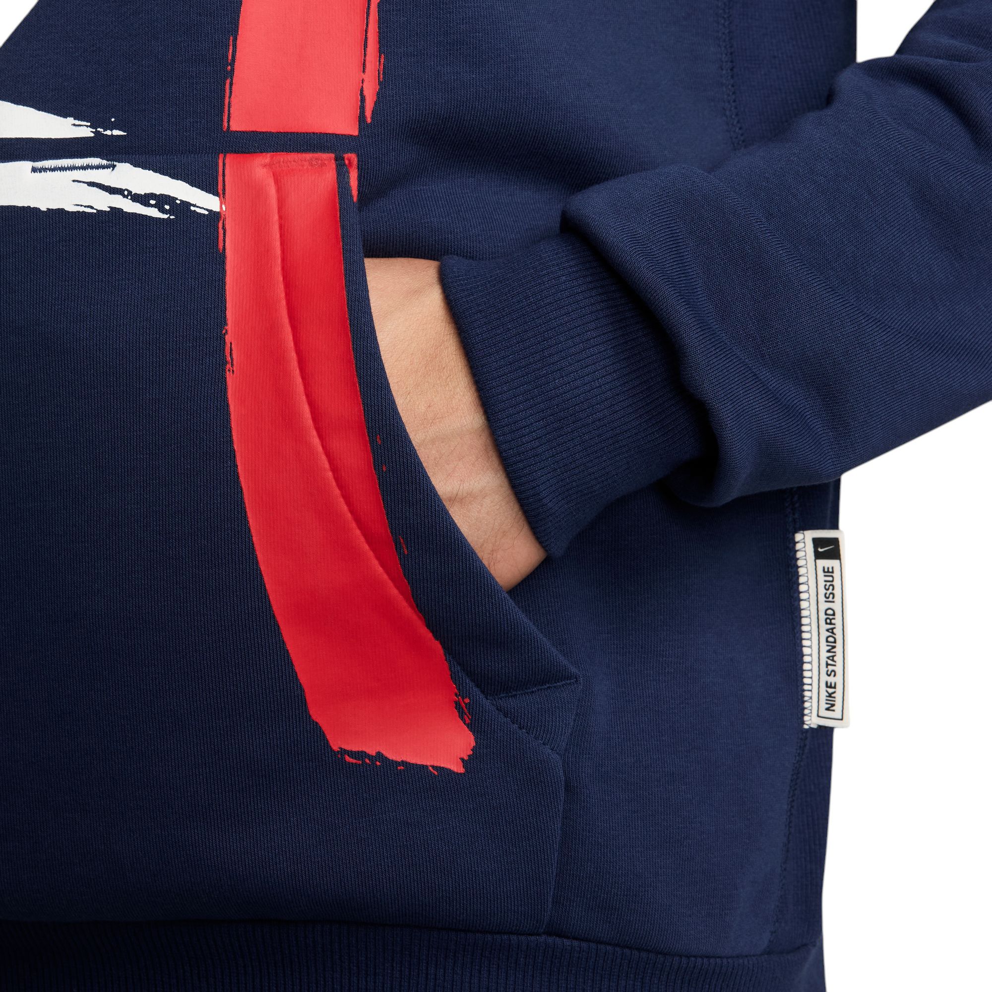 Nike Adult Paris Saint-Germain 2024 Striped Navy Pullover Hoodie product image