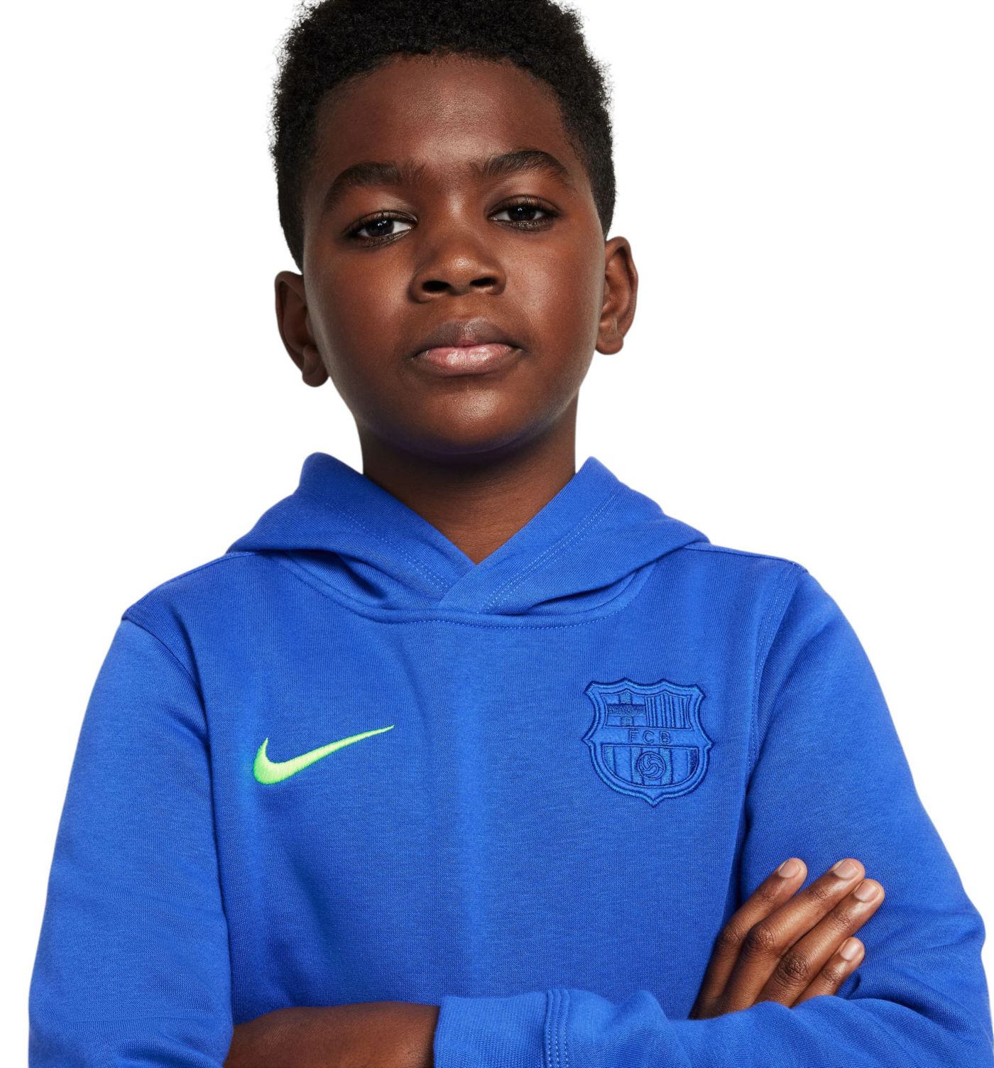 Nike Youth FC Barcelona 2024 Blue Club Hoodie Dick s Sporting Goods