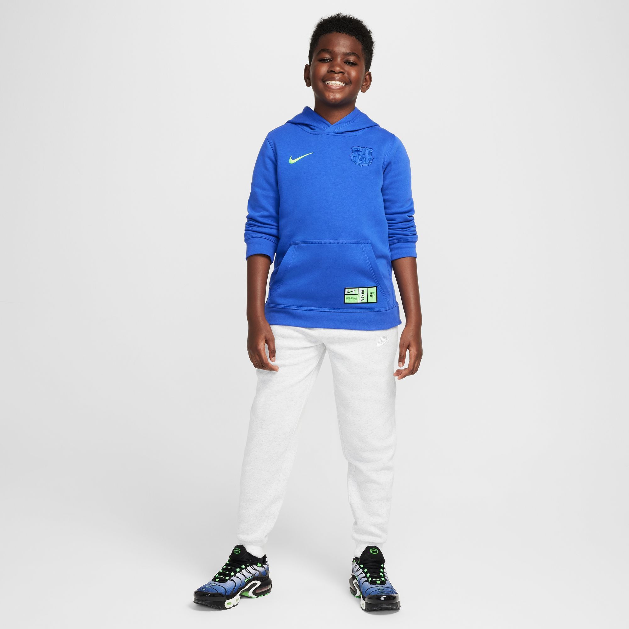 Nike Youth FC Barcelona 2024 Blue Club Hoodie product image