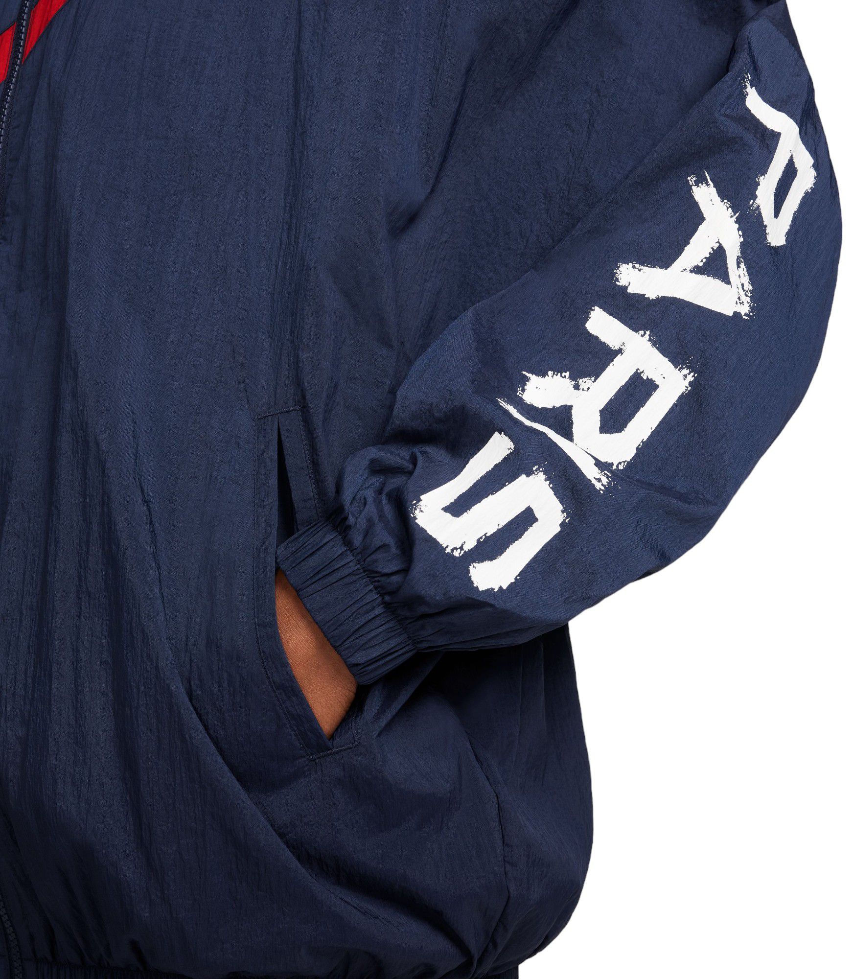 Nike Women's Paris Saint-Germain 2024 Essential Navy Full-Zip Jacket product image