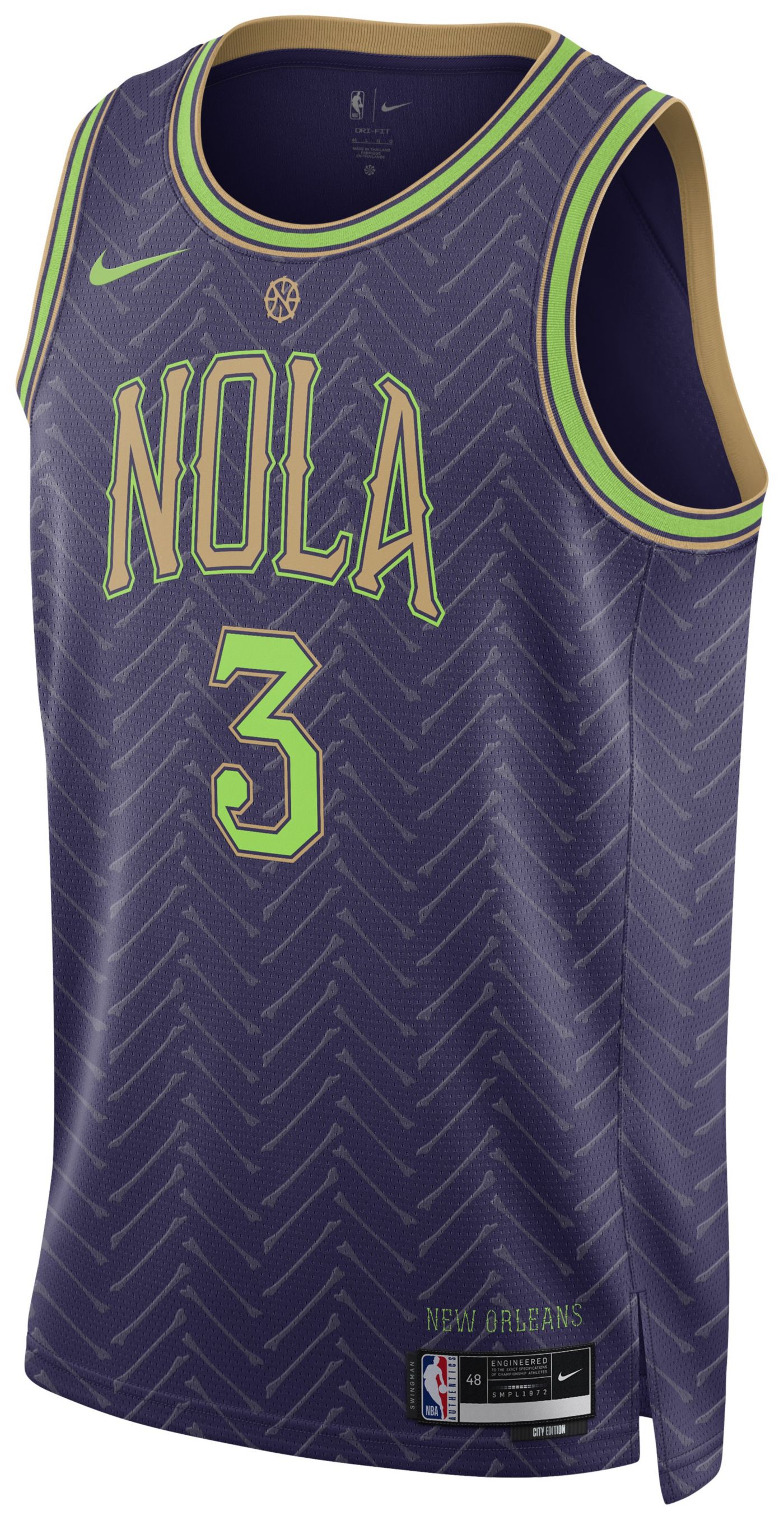 Nike Adult 2024 25 City Edition New Orleans Pelicans CJ McCollum 3 Jersey Dick s Sporting Goods