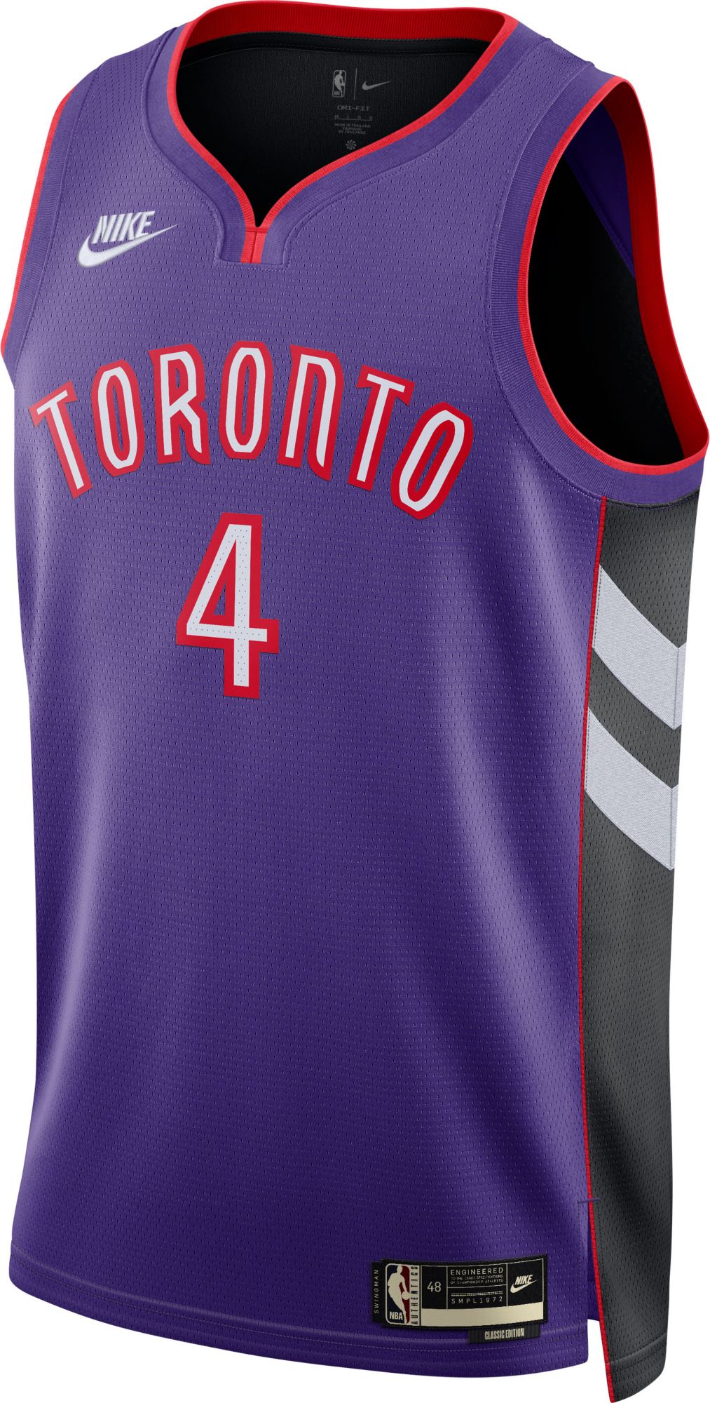Nike Adult Toronto Raptors Scottie Barnes #4 Hardwood Classics Swingman Jersey product image