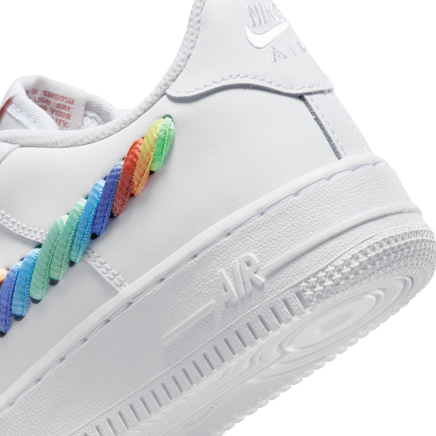 Air force 1 rainbow swoosh clearance