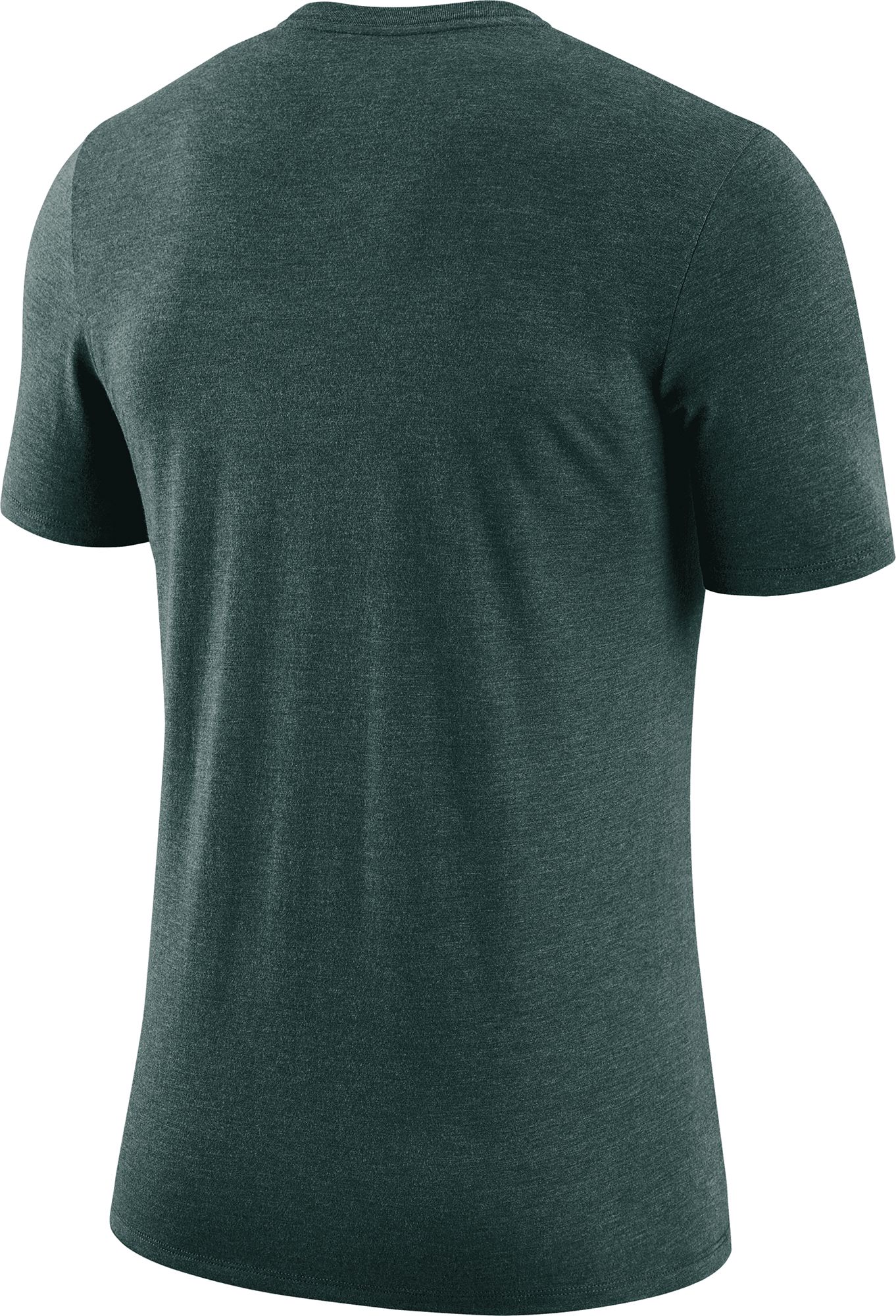 Nike Men's Michigan State Spartans Green Tri-Blend Retro Logo T-Shirt product image