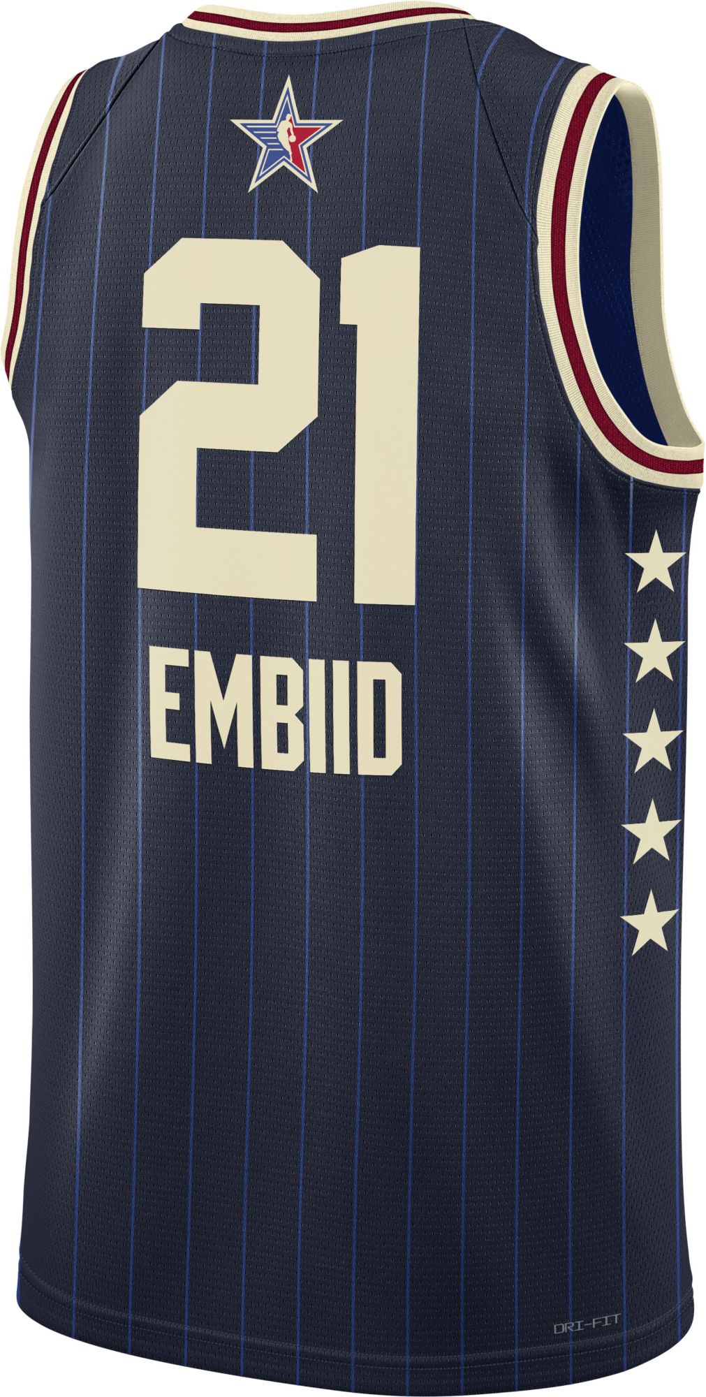 Nike Adult 2024 NBA All-Star Game Philadelphia 76ers Joel Embiid #21 Swingman Jersey