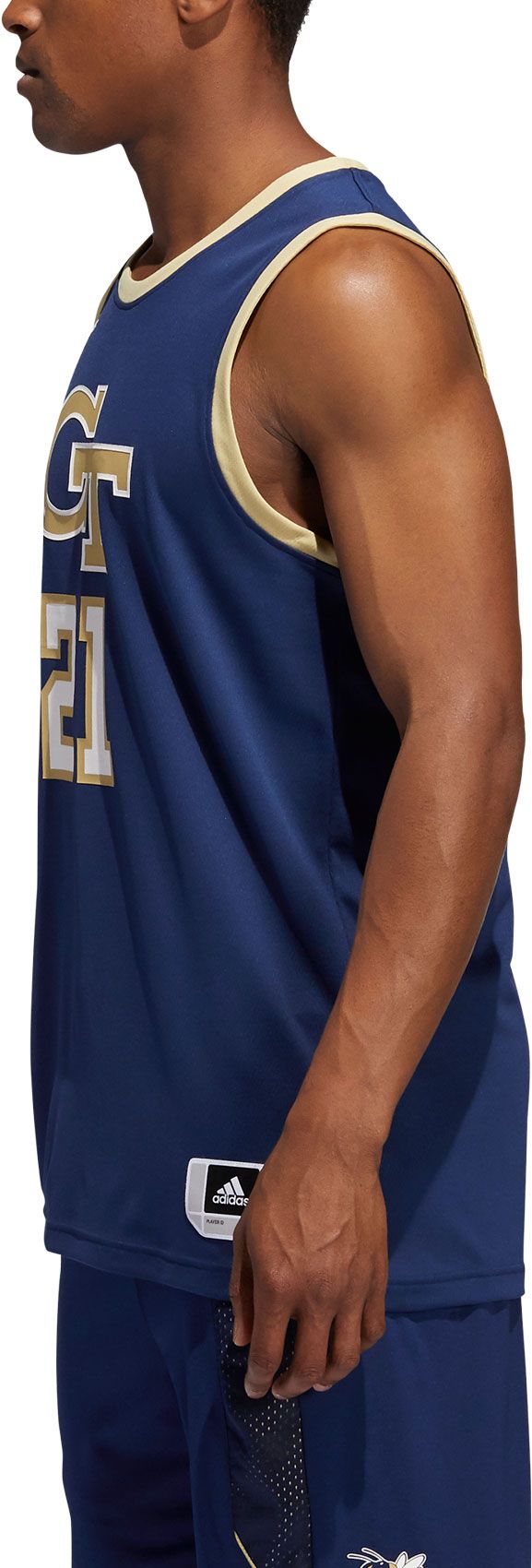 adidas Men's Georgia Tech Yellow Jackets #21 Navy Swingman Replica Basketball Jersey product image